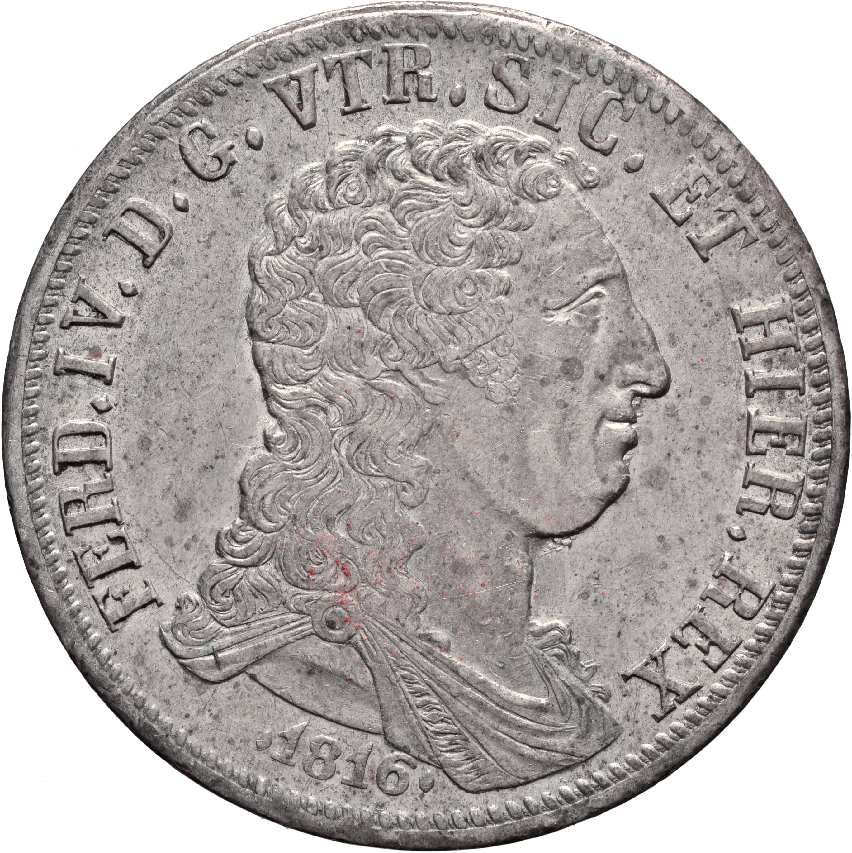 moneta - Piastra da 120 Grana (anni dieci SECOLI/ XIX)