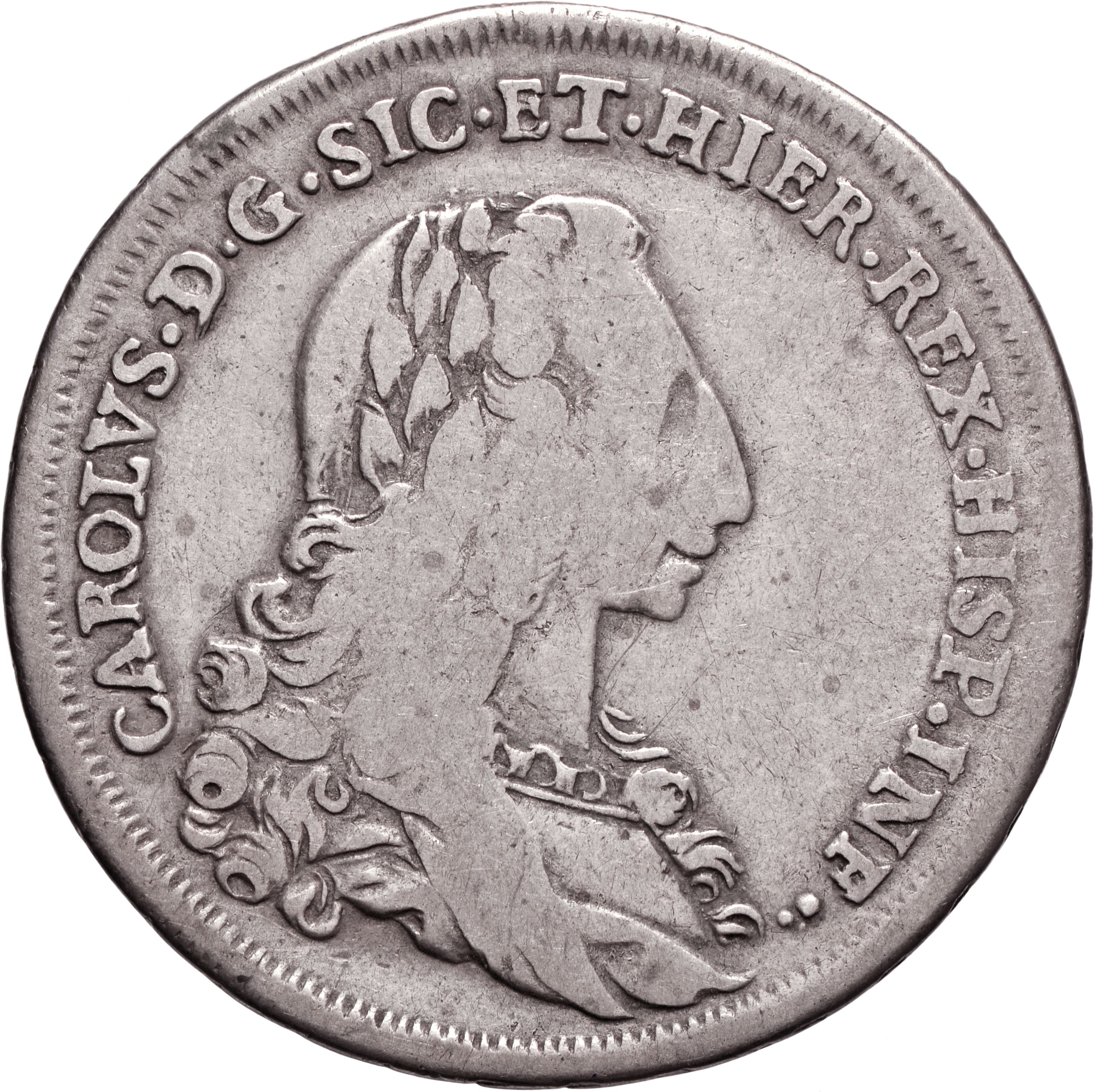 moneta - 6 Tarì (anni trenta SECOLI/ XVIII)