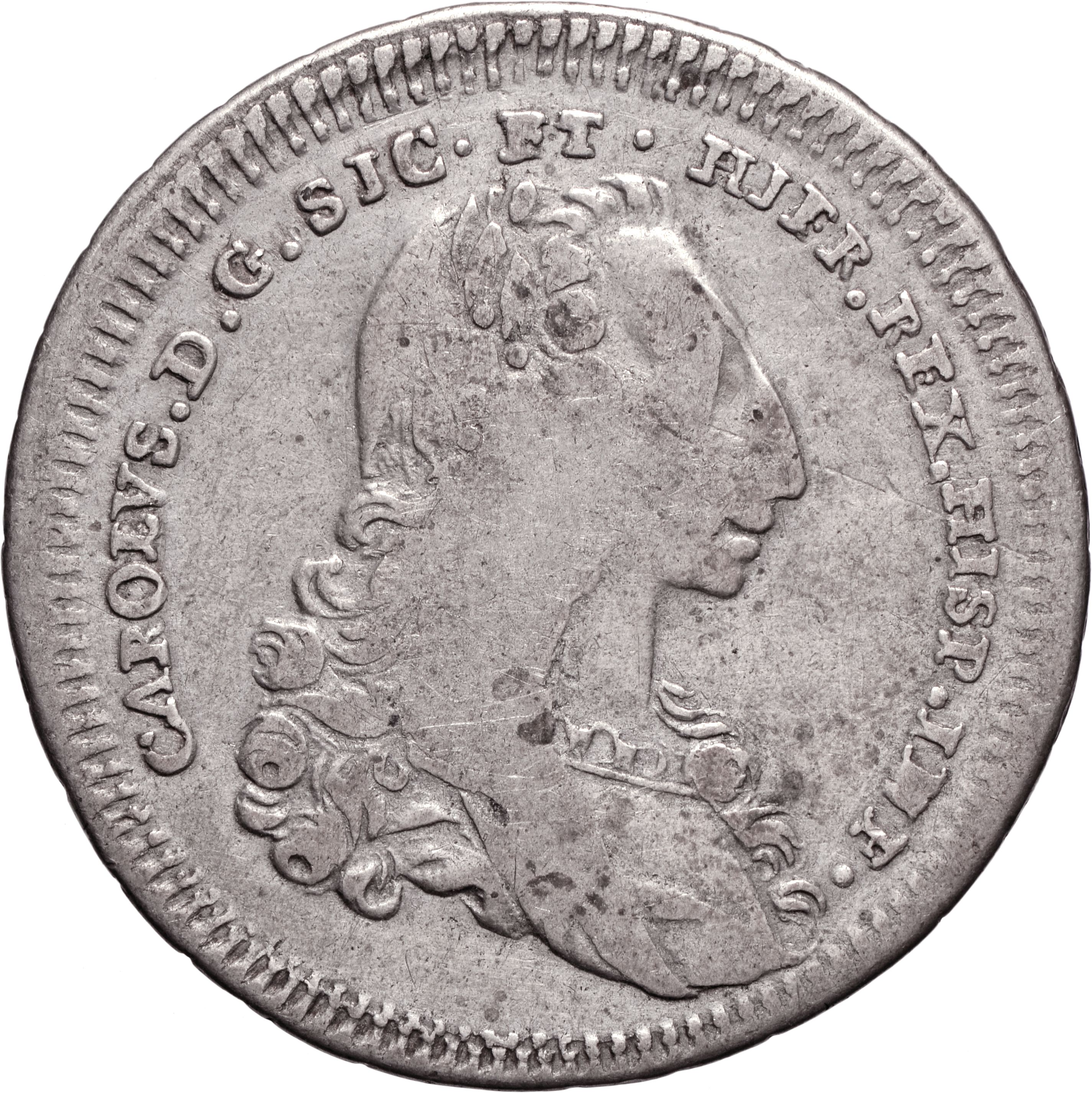 moneta - 6 Tarì (anni trenta SECOLI/ XVIII)