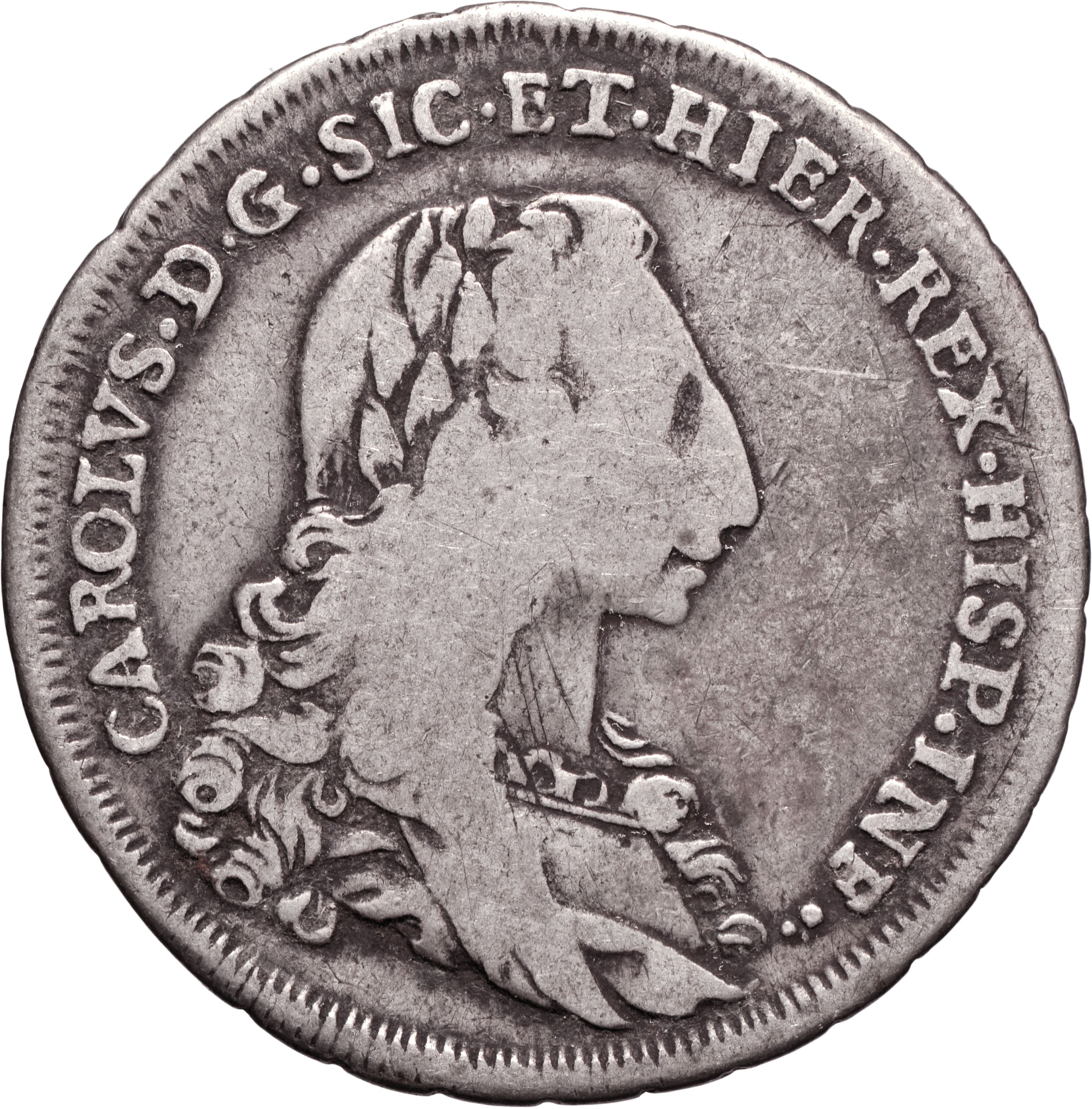 moneta - 6 Tarì (anni trenta SECOLI/ XVIII)