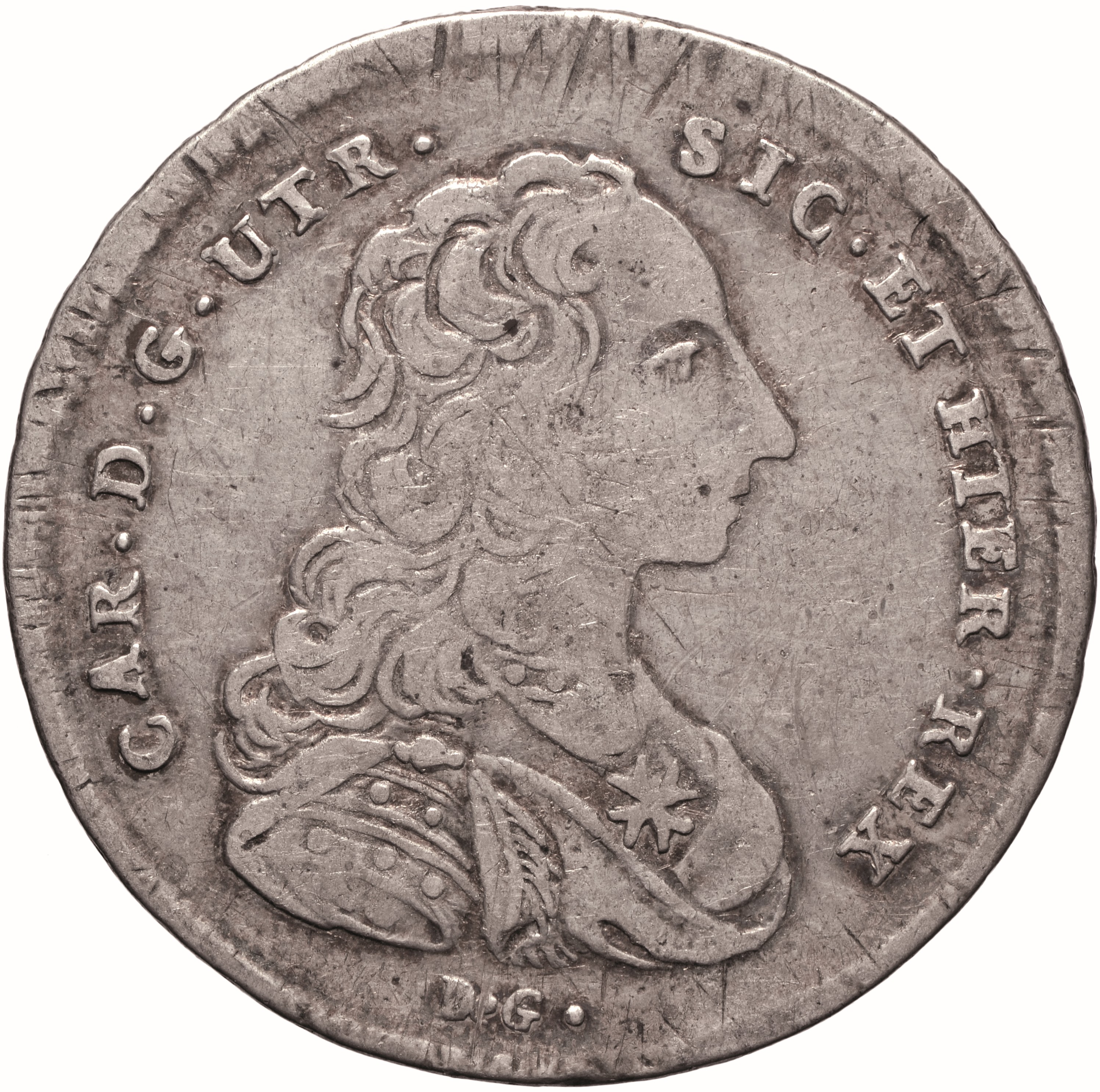 moneta - Mezza Piastra da 60 Grana (SECOLI/ XVIII)