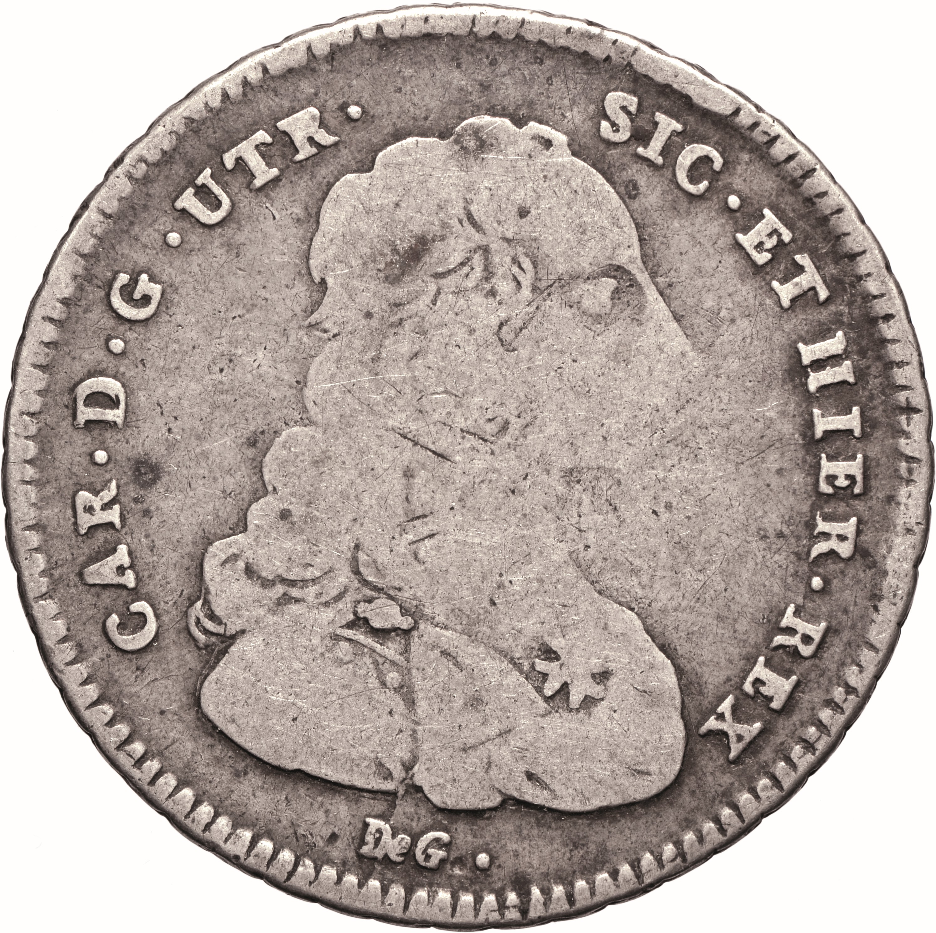 moneta - Mezza Piastra da 60 Grana (SECOLI/ XVIII)