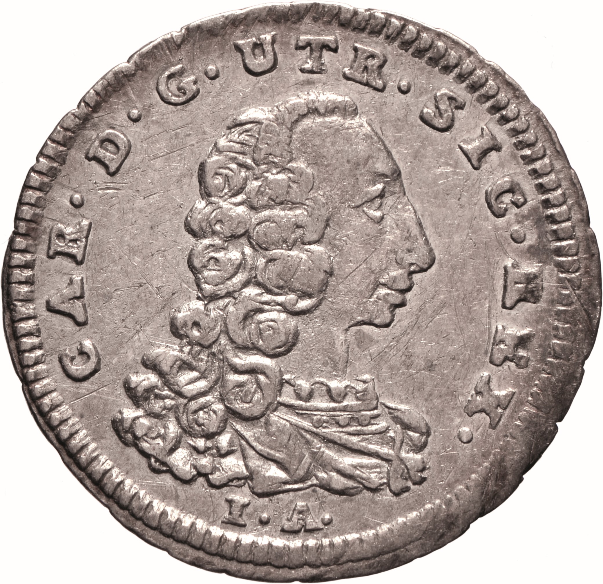 moneta - Mezzo Carlino da 5 Grana (SECOLI/ XVIII)