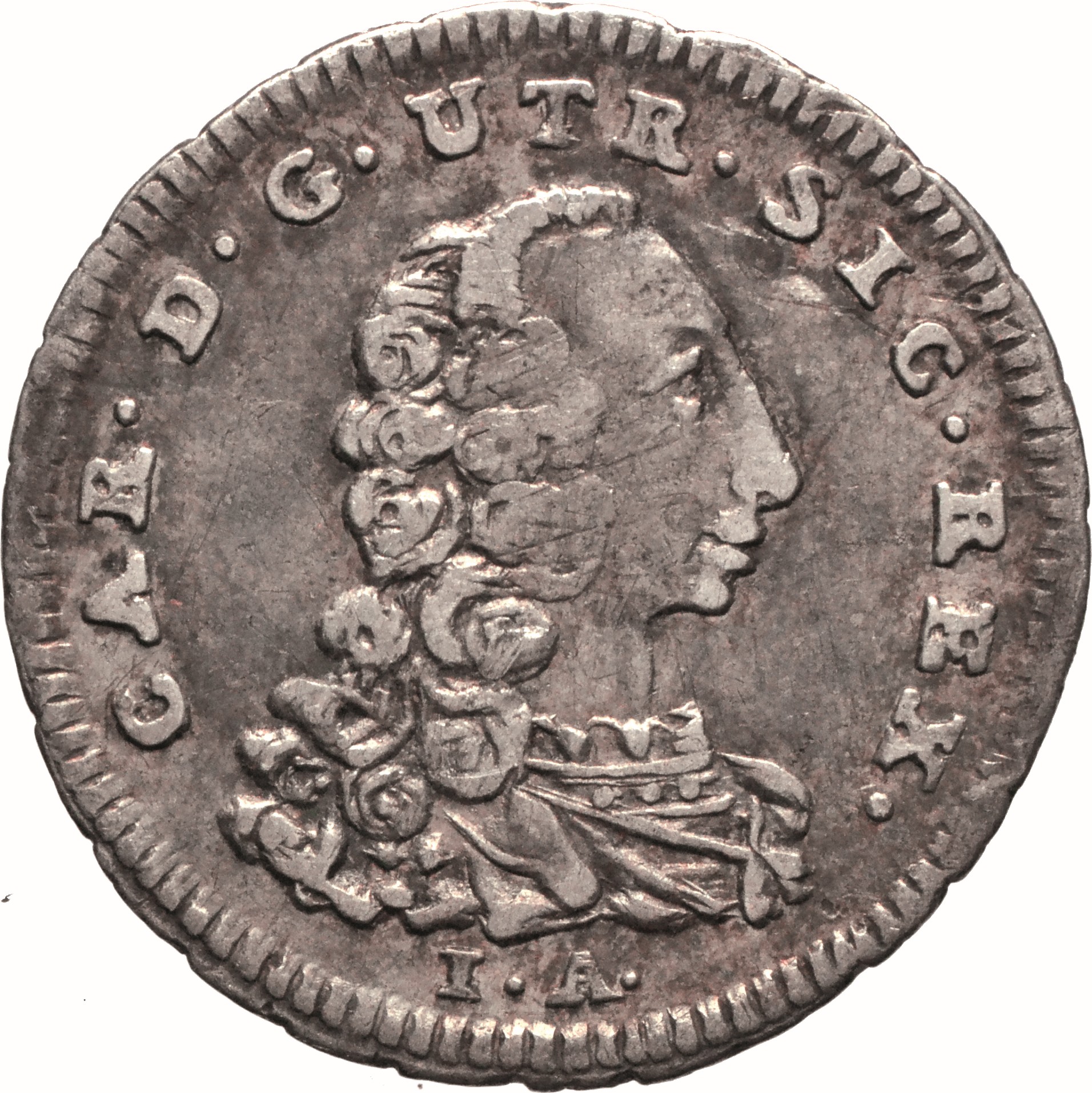 moneta - Mezzo Carlino da 5 Grana (SECOLI/ XVIII)