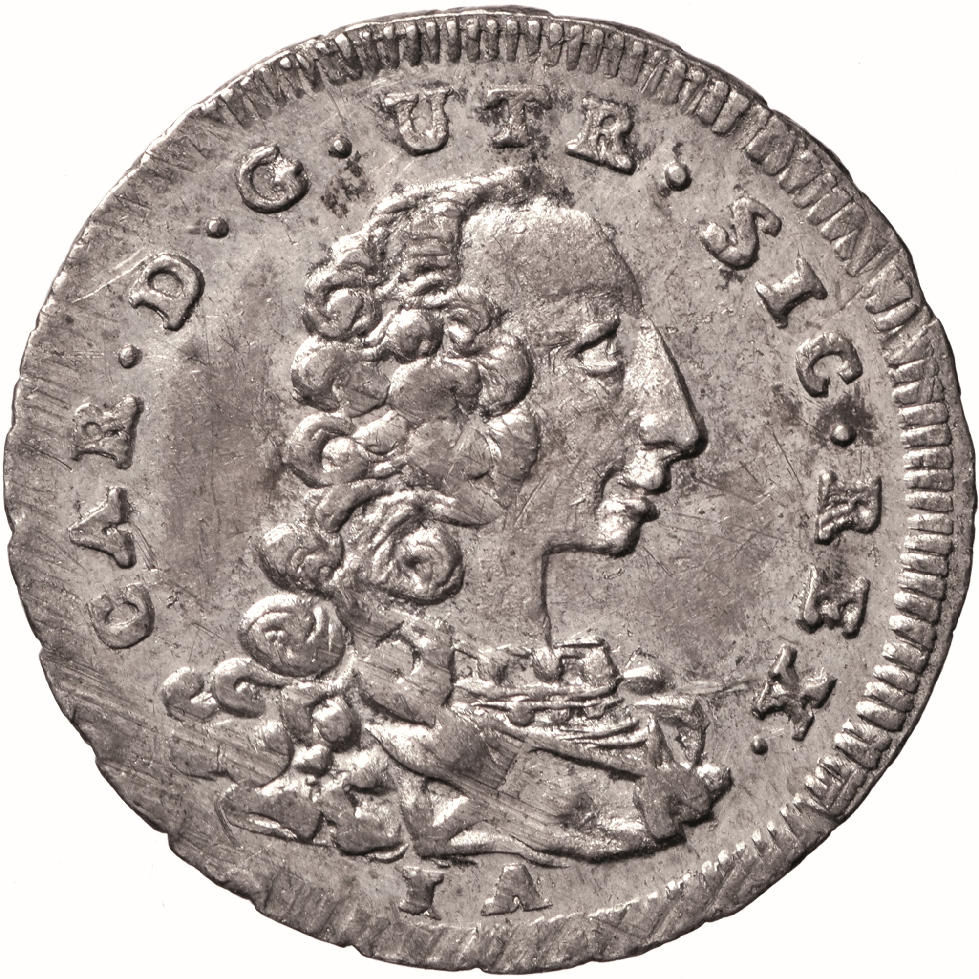 moneta - Mezzo Carlino da 5 Grana (SECOLI/ XVIII)