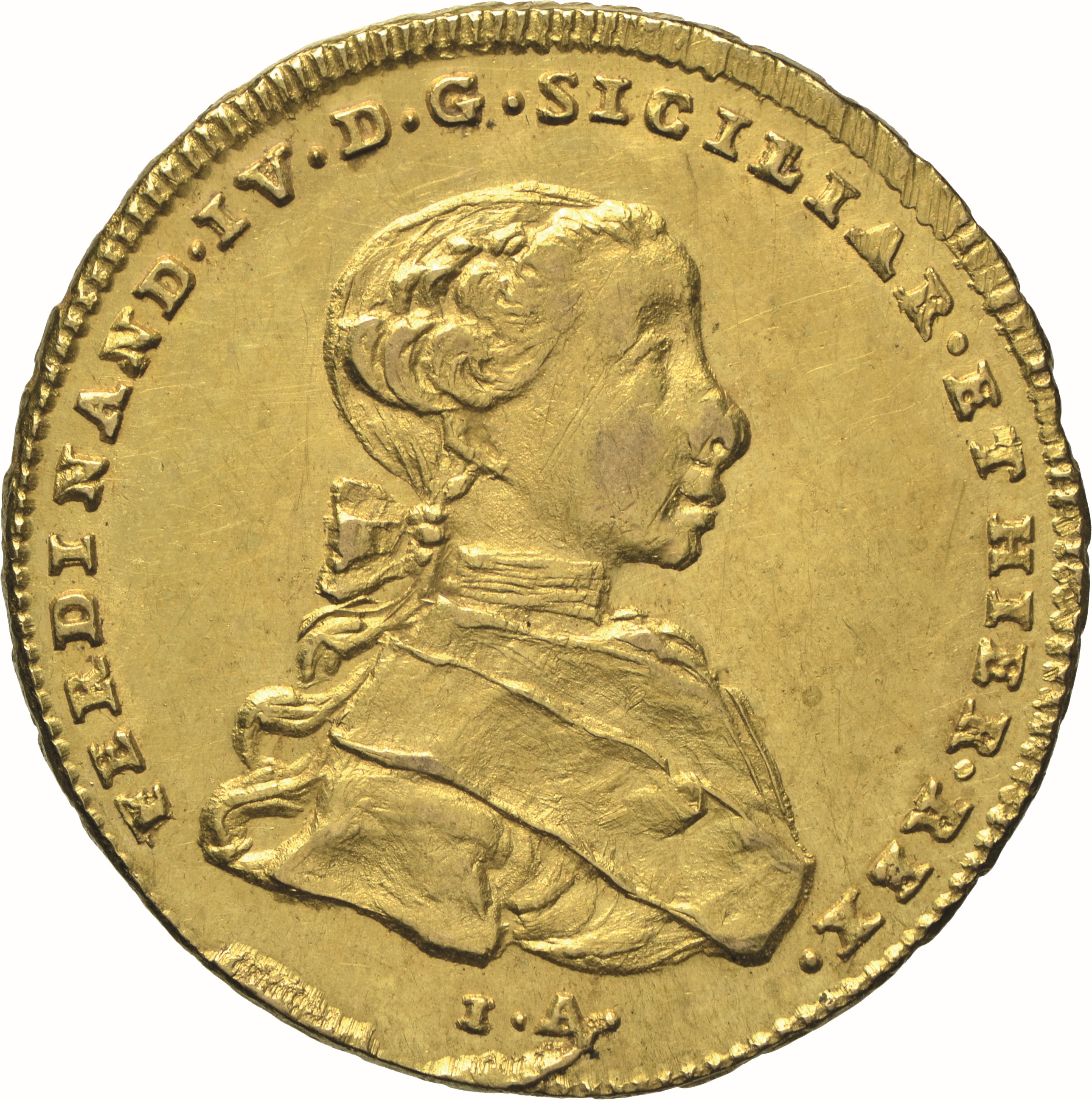 moneta - Doppia da 4 Ducati (SECOLI/ XVIII)