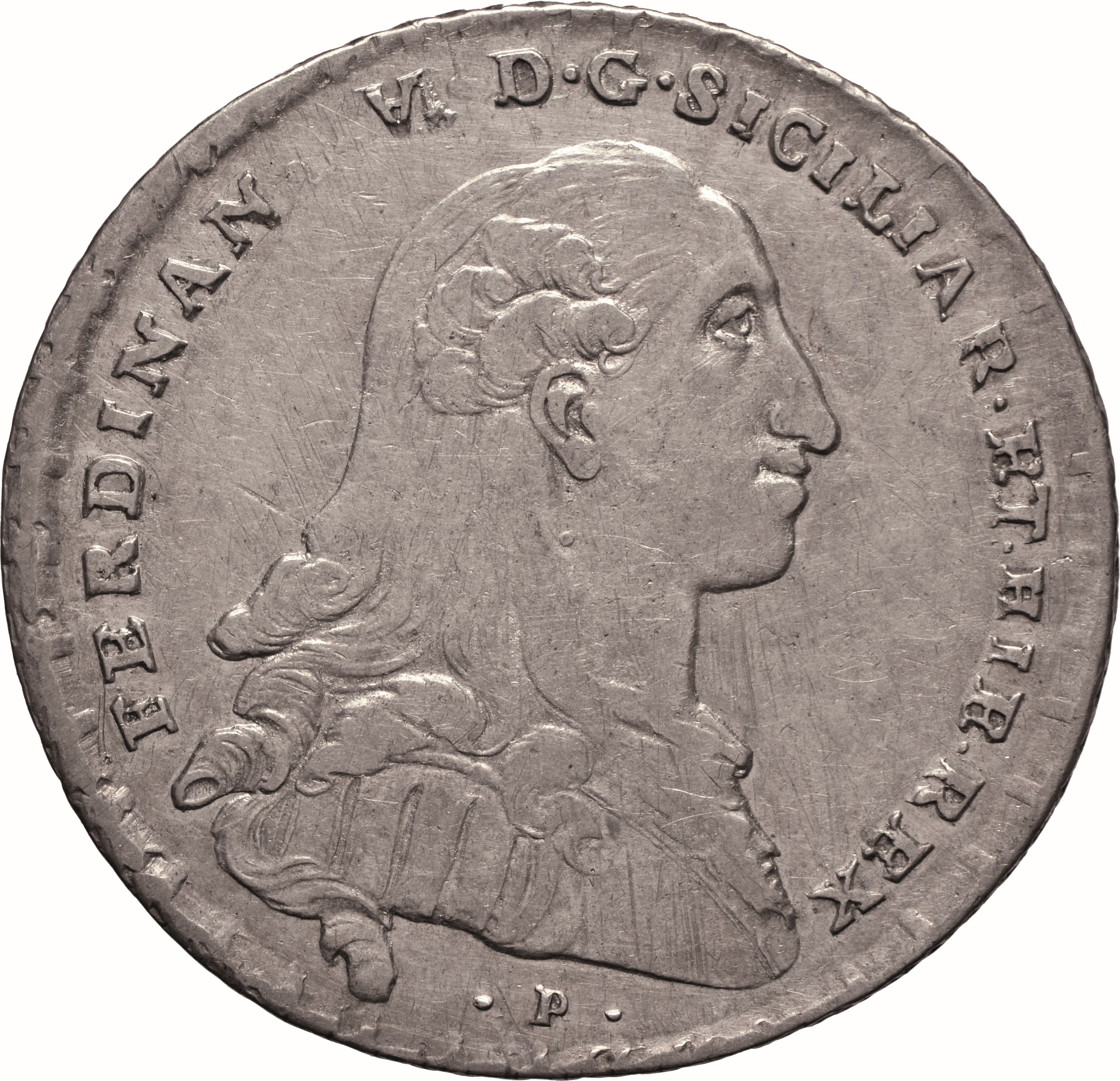 moneta - Mezzo Ducato da 50 grana (seconda metà SECOLI/ XVIII)