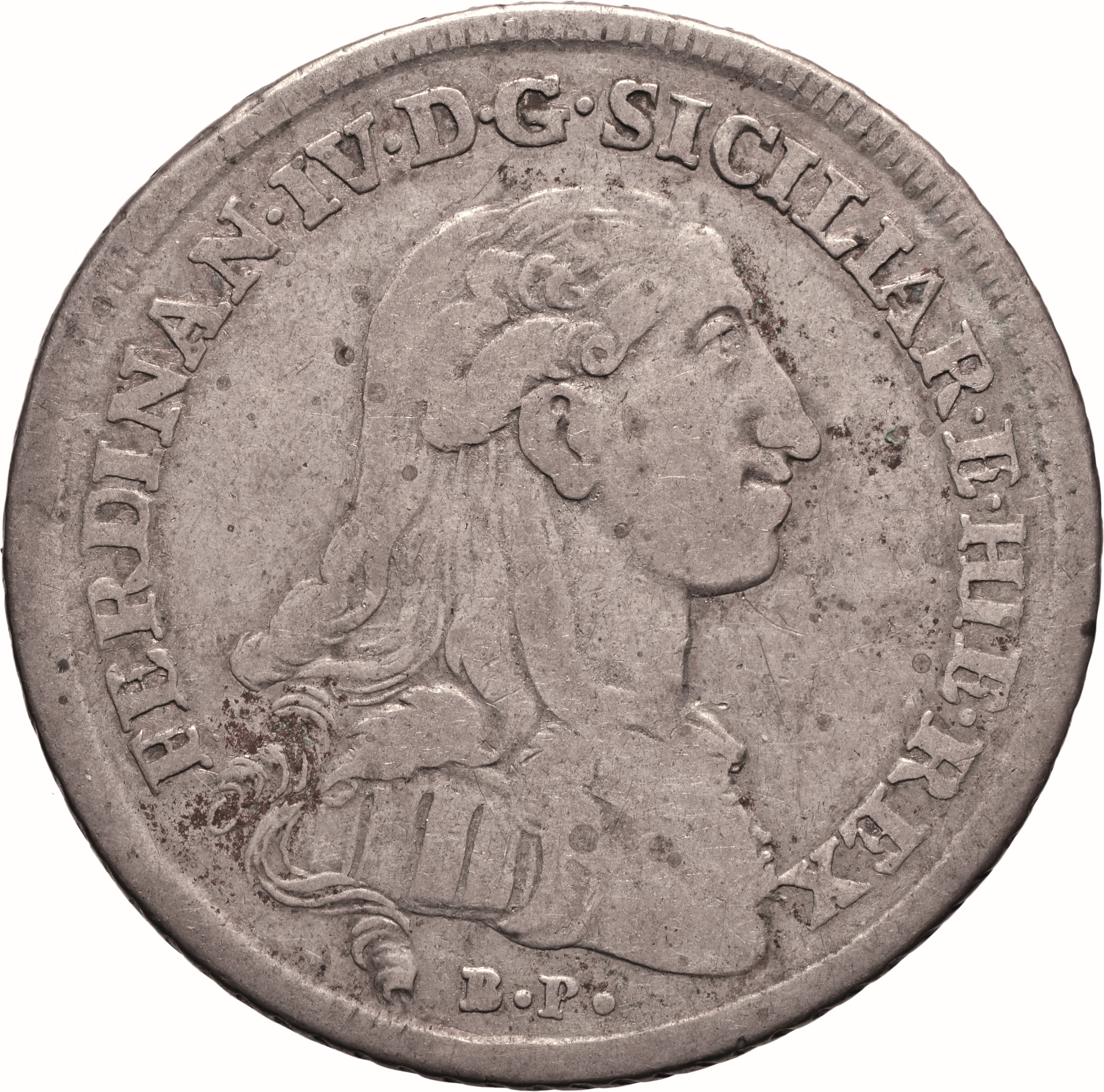 moneta - Mezza Piastra da 60 Grana (seconda metà SECOLI/ XVIII)