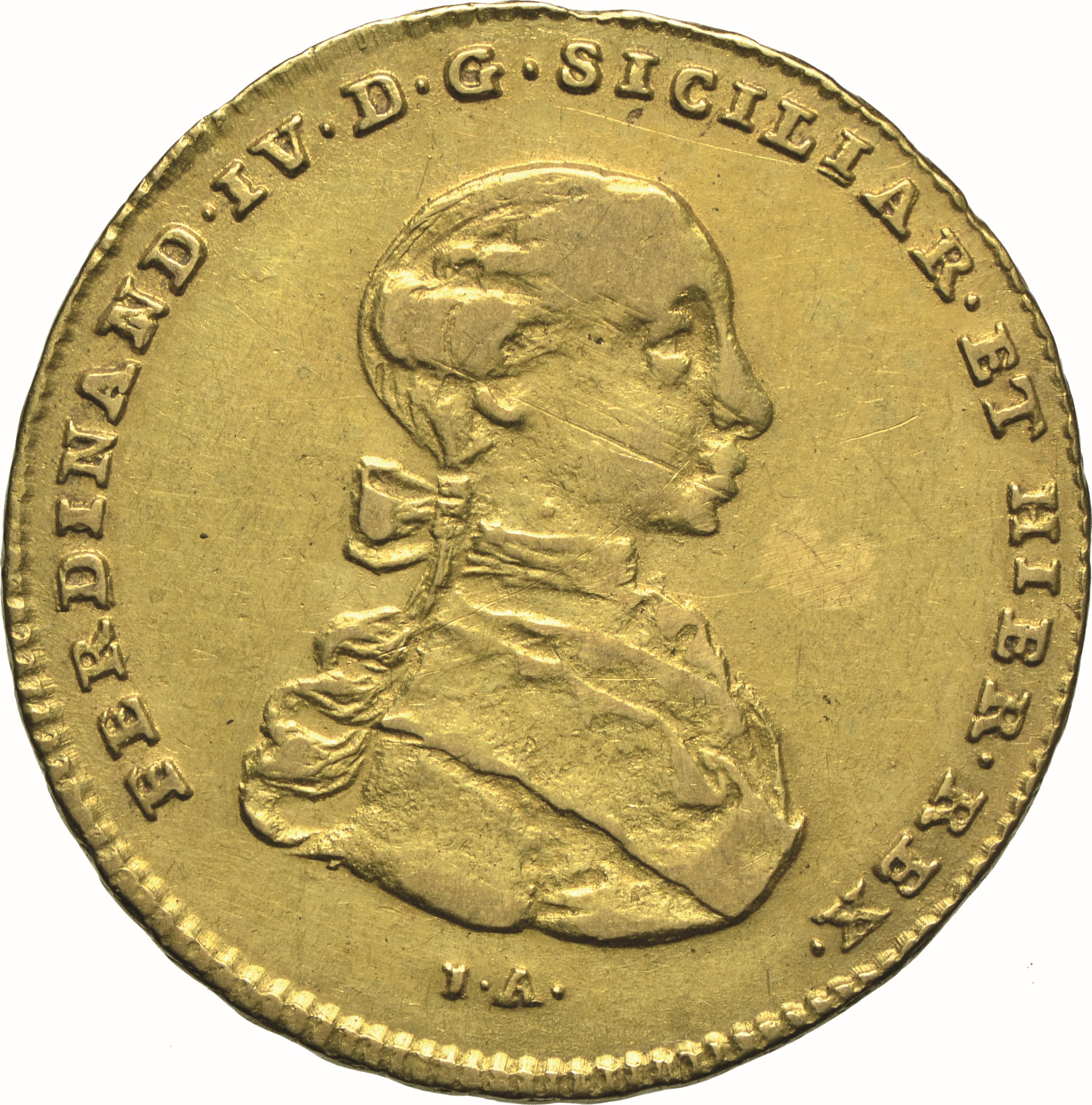 moneta - Doppia da 4 Ducati (SECOLI/ XVIII)