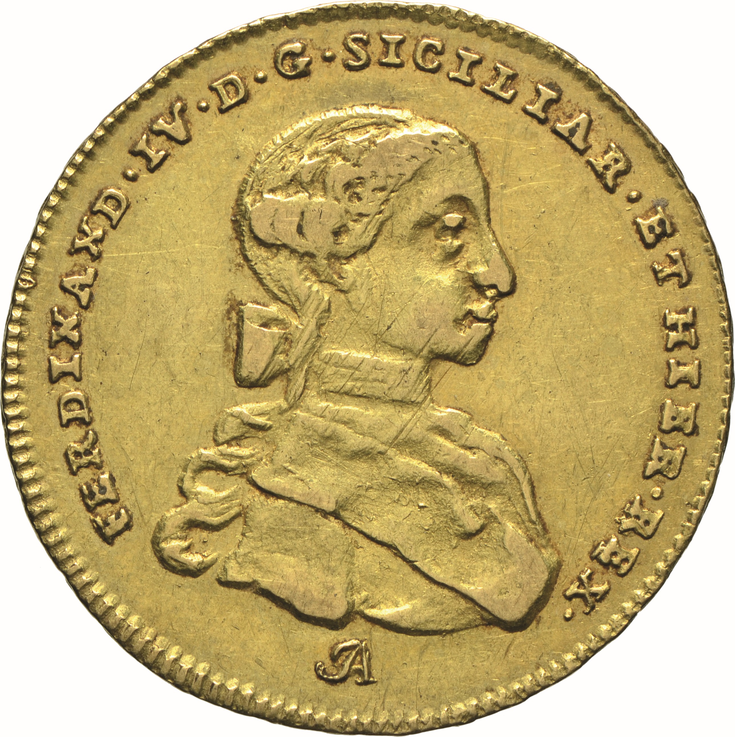 moneta - Doppia da 4 Ducati (SECOLI/ XVIII)