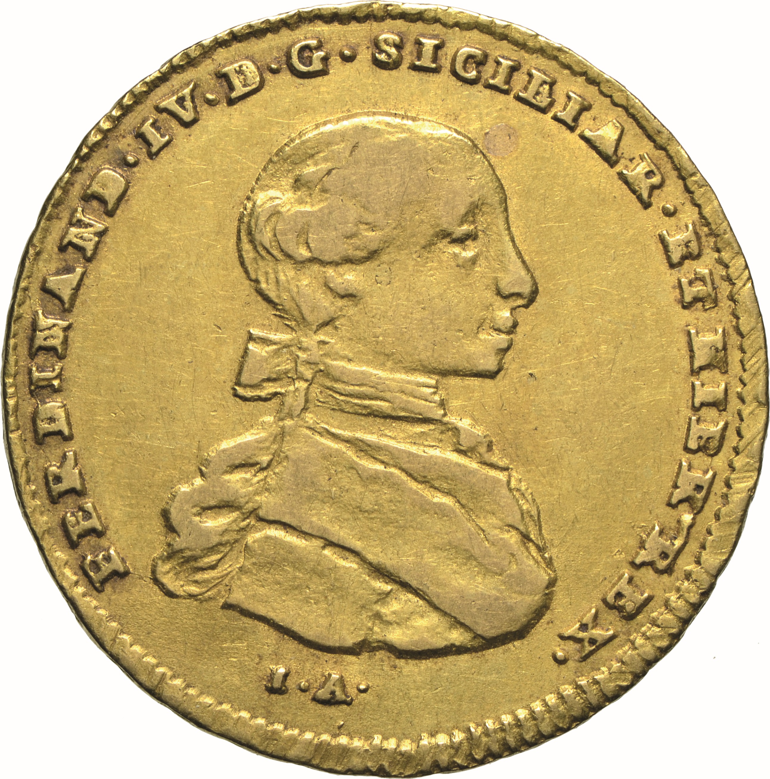 moneta - Doppia da 4 Ducati (SECOLI/ XVIII)