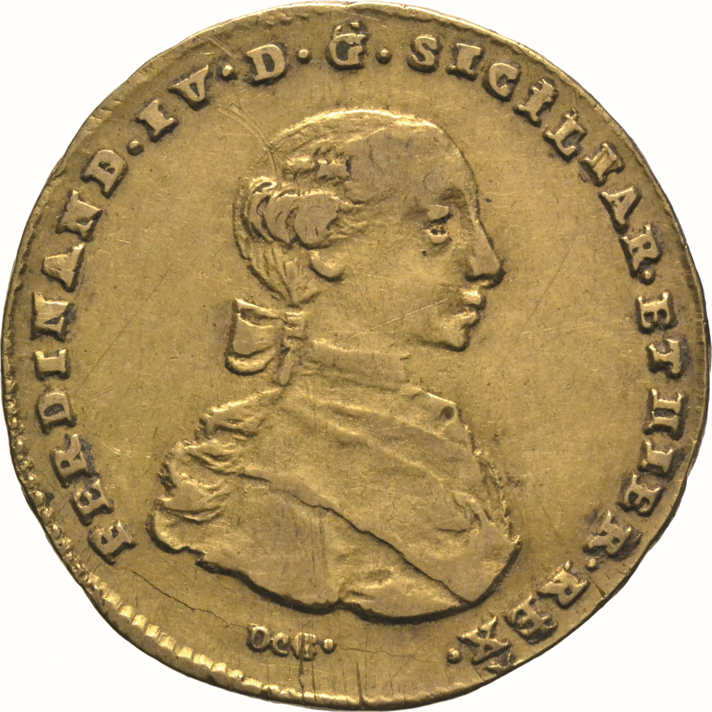 moneta - Doppia da 4 Ducati (SECOLI/ XVIII)