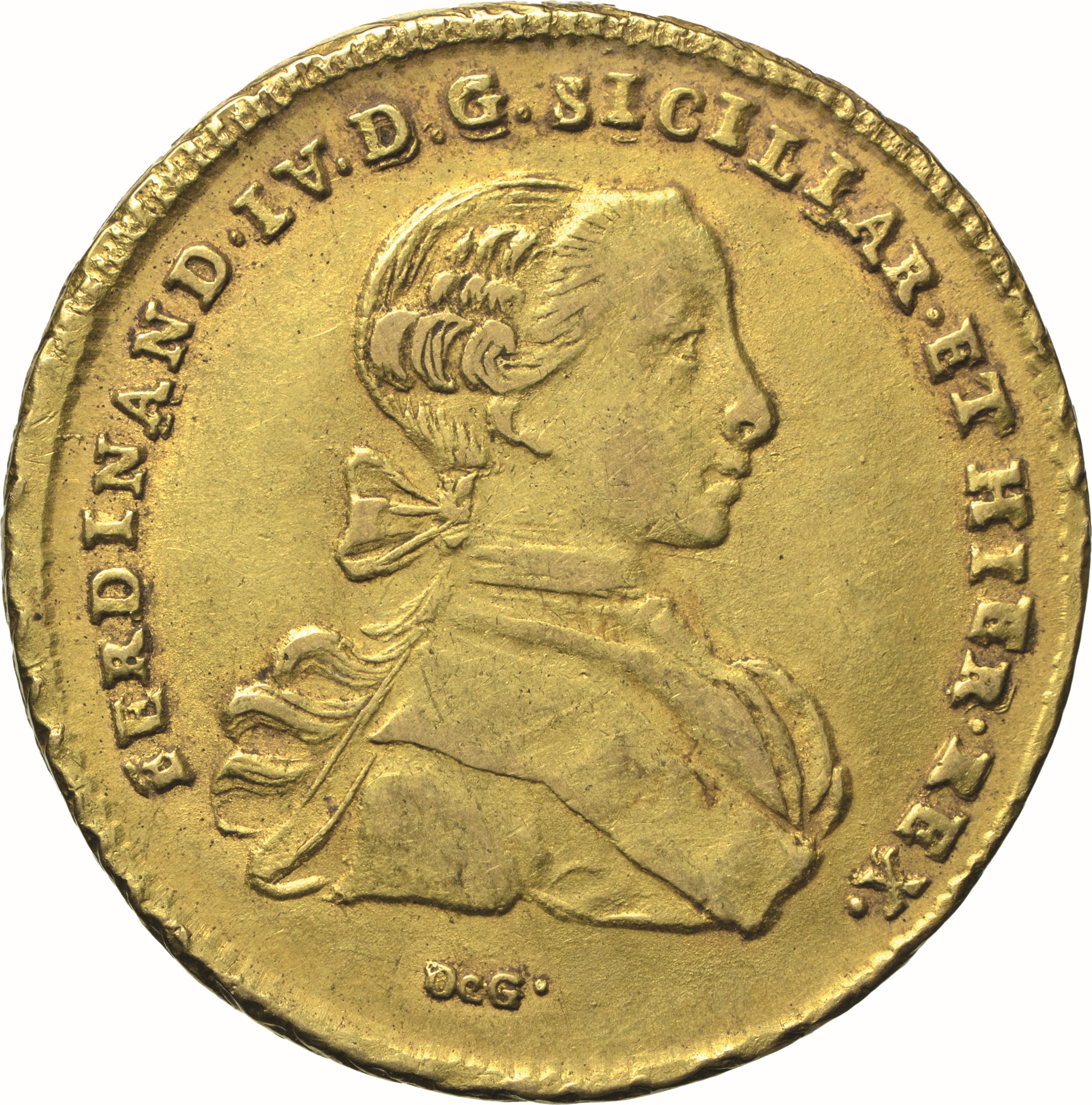 moneta - Oncia da 6 Ducati (SECOLI/ XVIII)