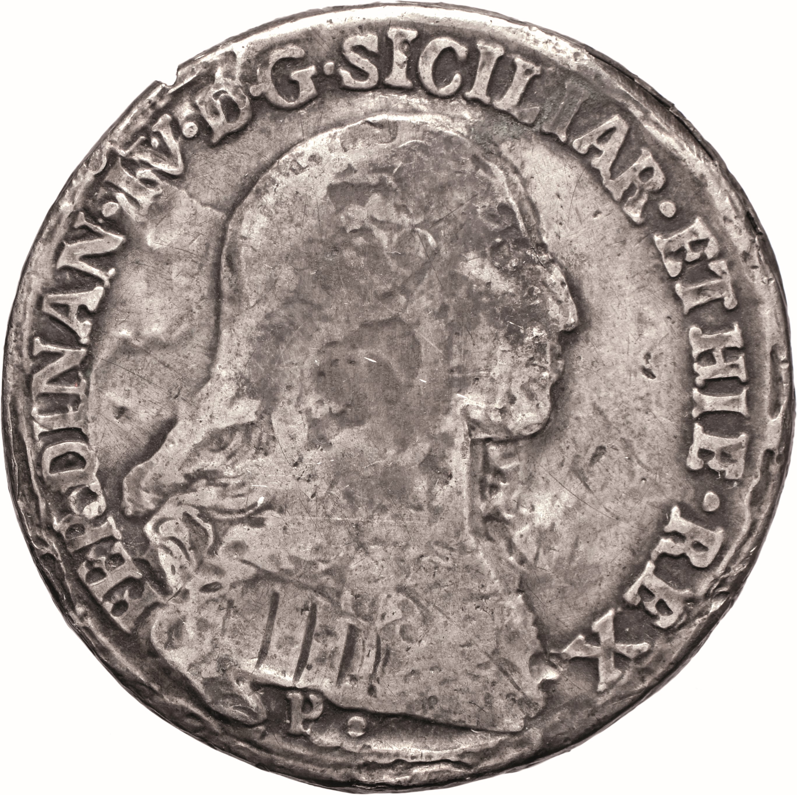 moneta - Mezza Piastra da 60 Grana (seconda metà SECOLI/ XVIII)