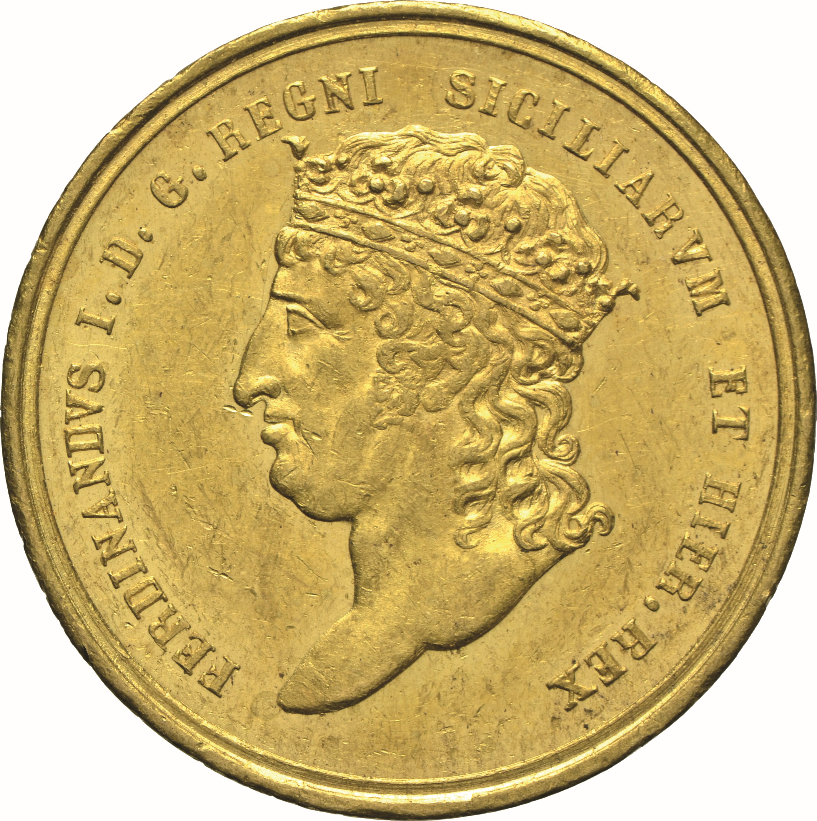 moneta - Quintupla da 15 Ducati (SECOLI/ XIX)