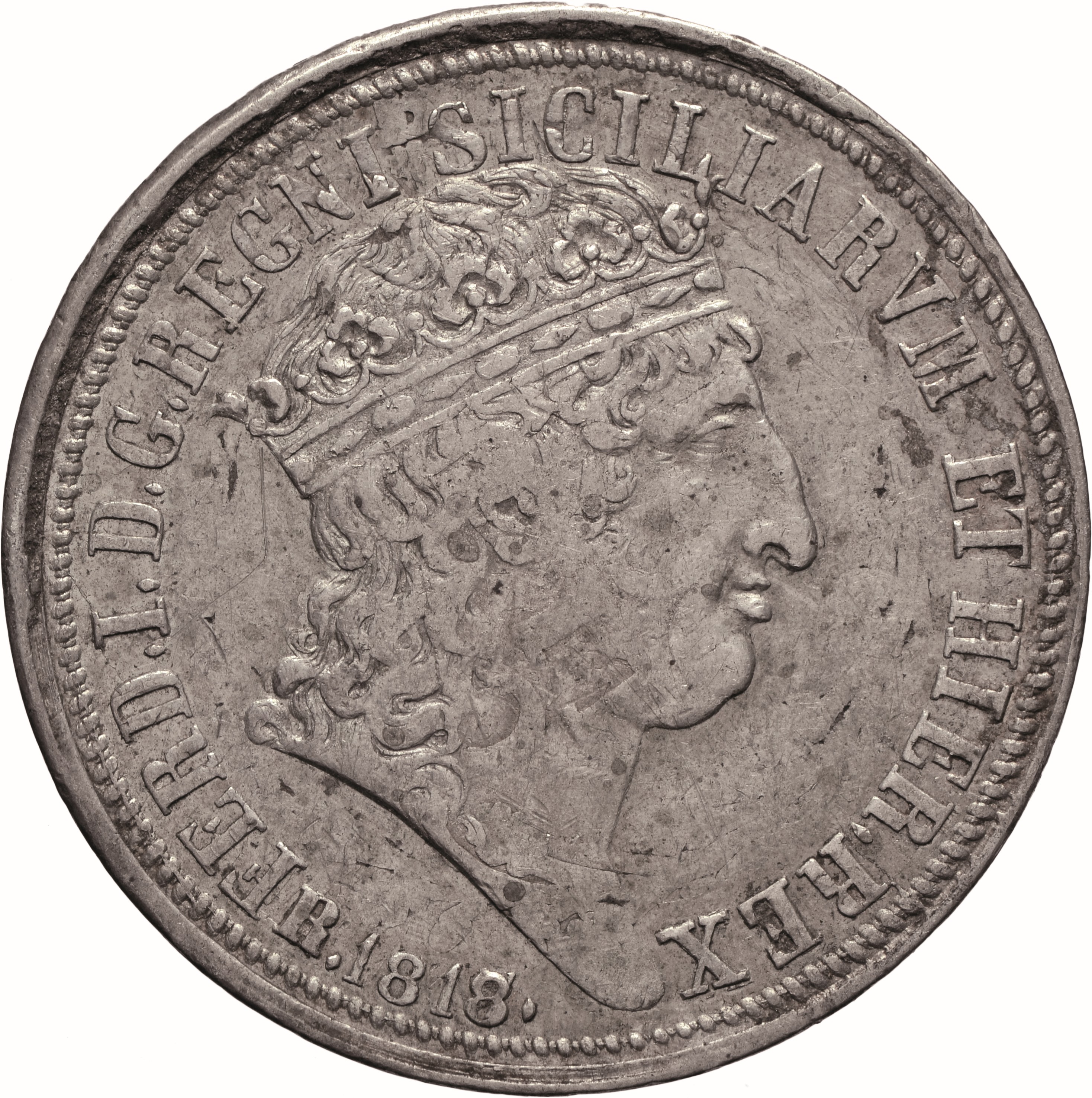 moneta - Piastra da 120 Grana (SECOLI/ XIX)