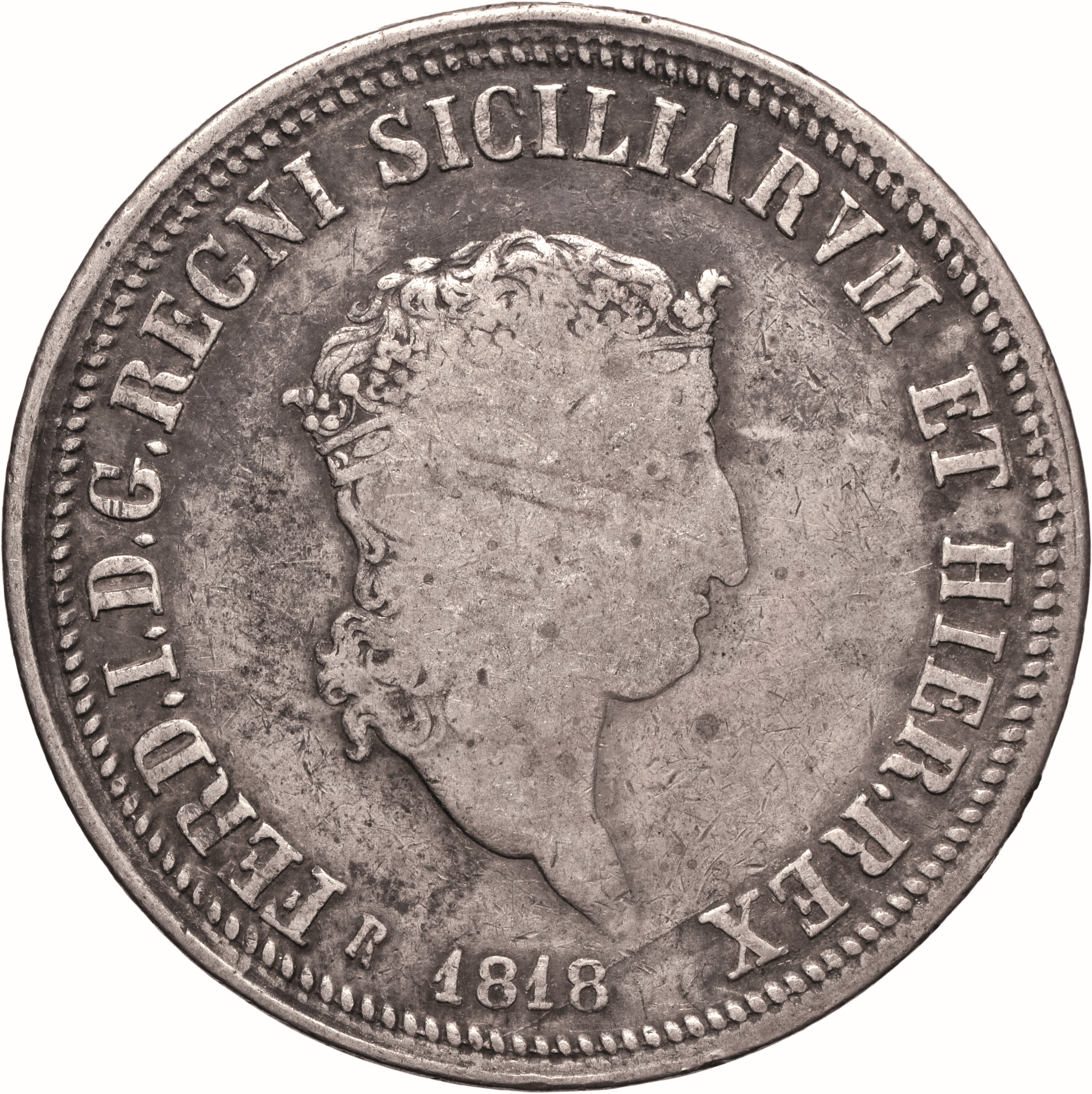 moneta - Piastra da 120 Grana (SECOLI/ XIX)