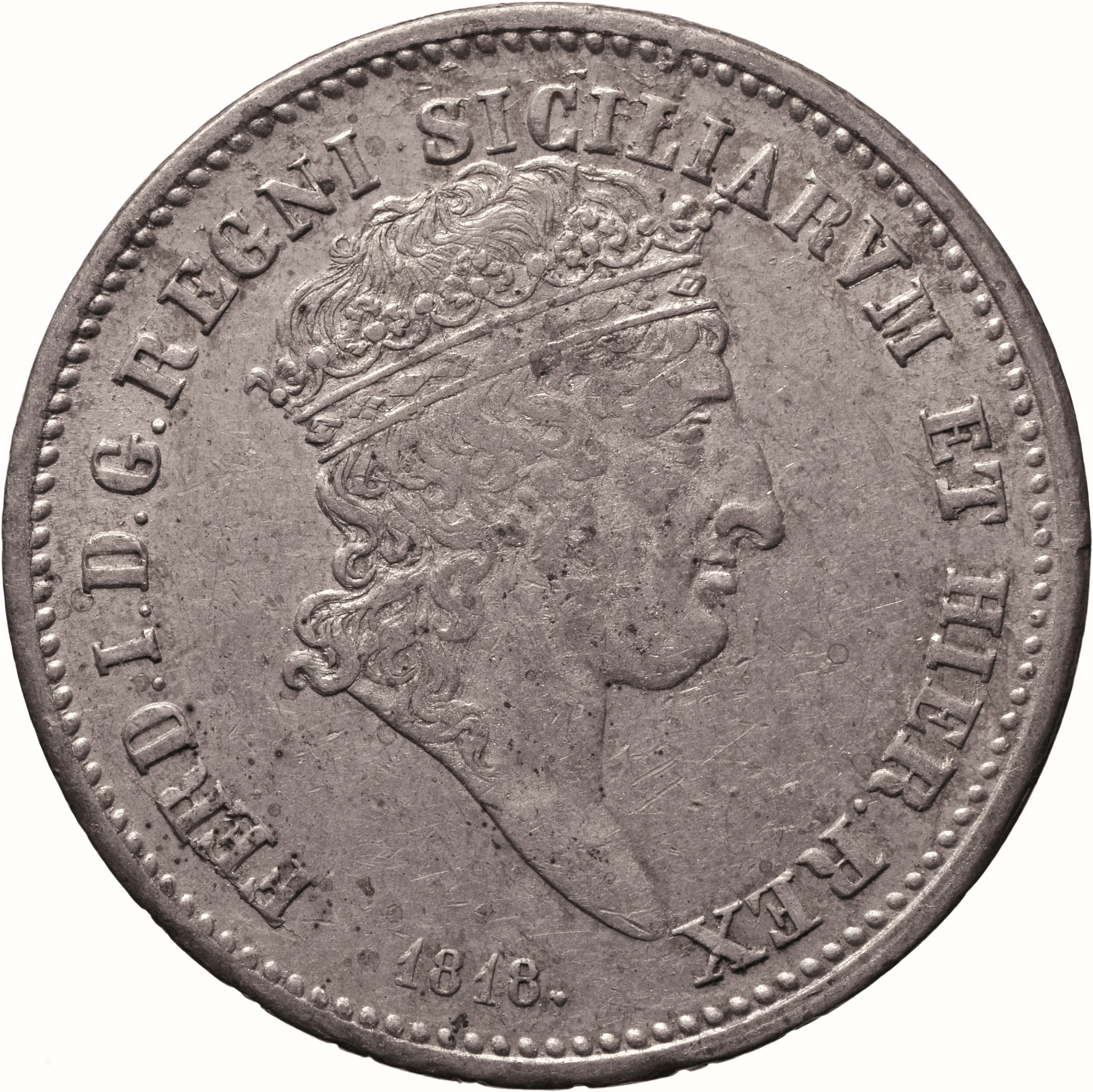 moneta - Mezza Piastra da 60 Grana (SECOLI/ XIX)