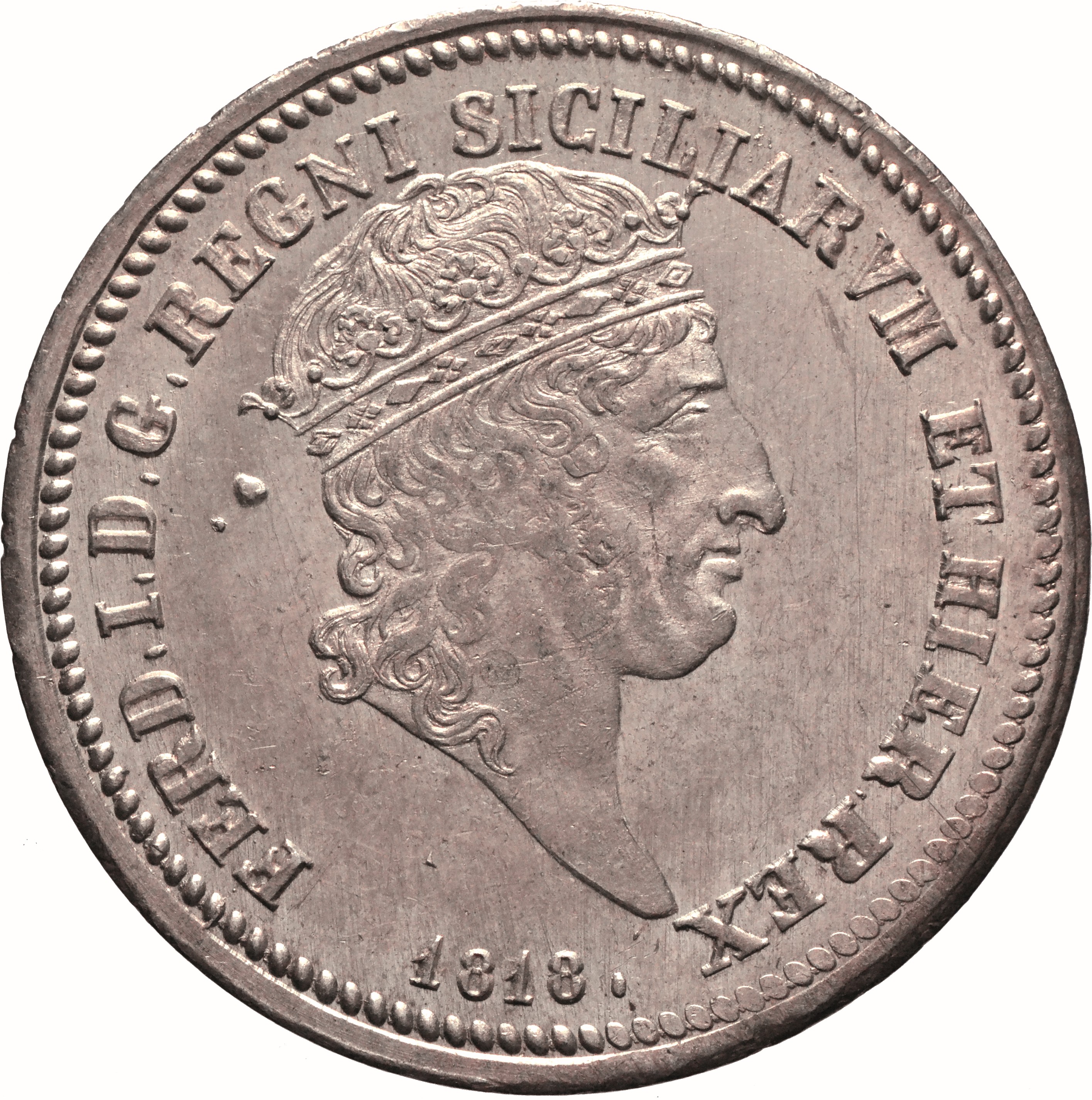 moneta - Mezza Piastra da 60 Grana (SECOLI/ XIX)