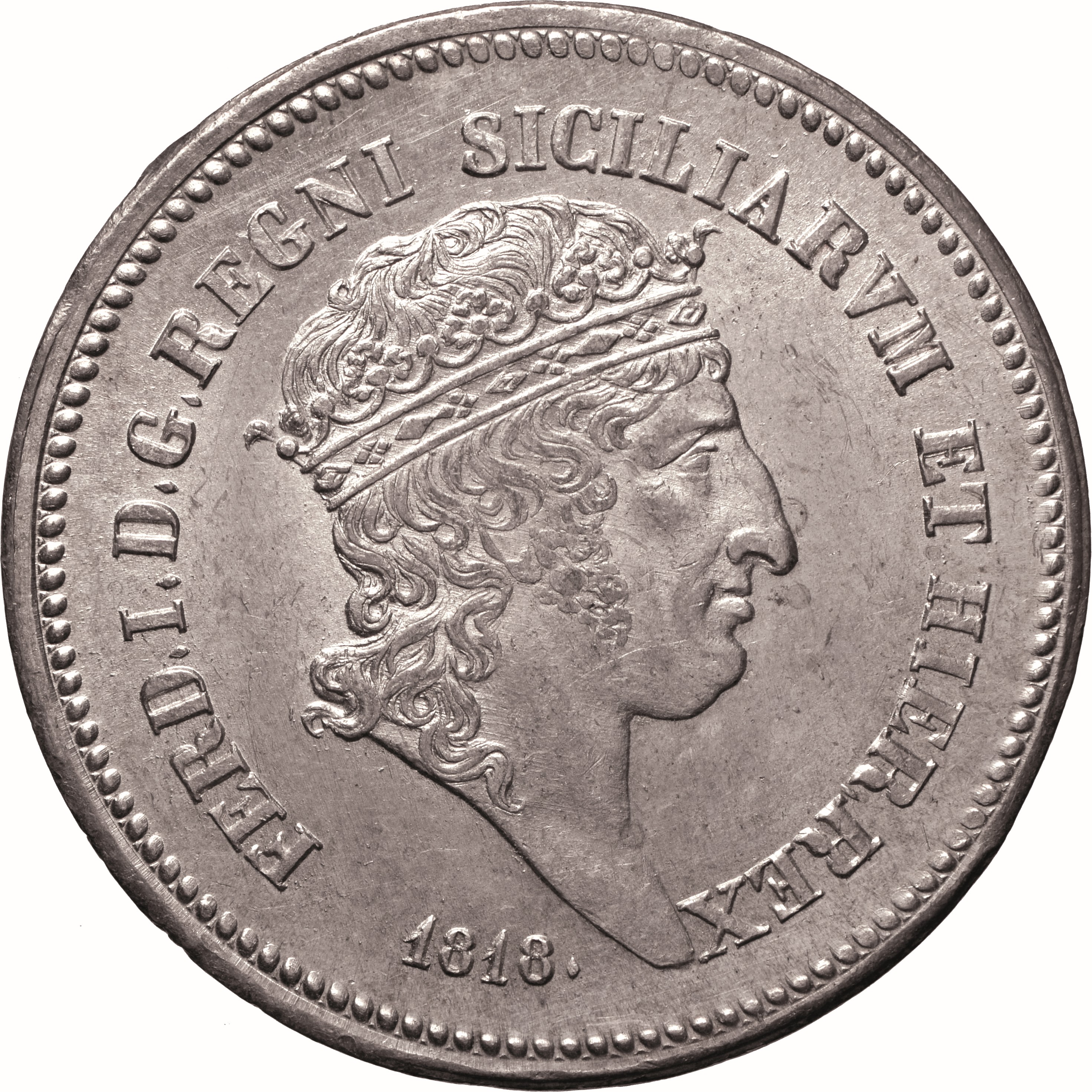 moneta - Mezza Piastra da 60 Grana (SECOLI/ XIX)