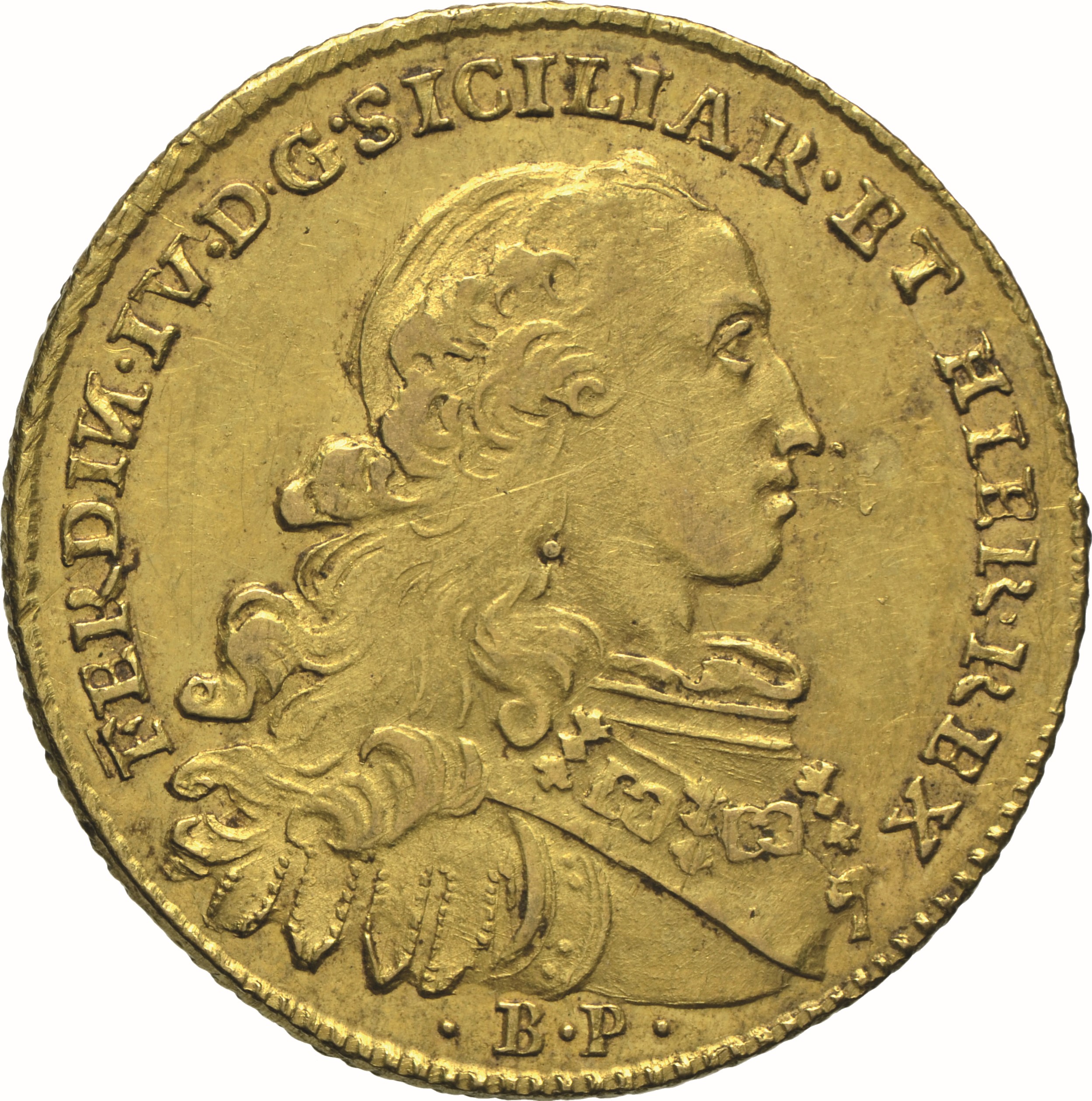 moneta - Doppia da 4 Ducati (seconda metà SECOLI/ XVIII)