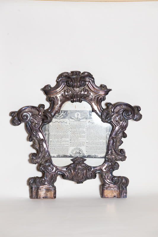 soggetto assente (cartagloria, elemento d'insieme) - bottega sarda (XVIII) 