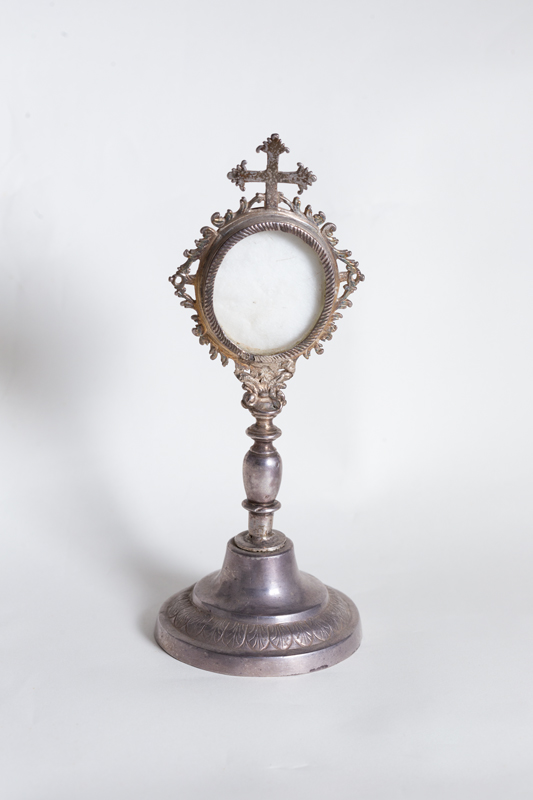 soggetto assente (reliquiario - a ostensorio) - bottega sarda (seconda metà XIX)