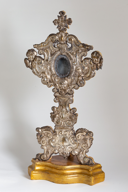 soggetto assente (reliquiario - a ostensorio) - bottega cagliaritana (ultimo quarto XVIII)
