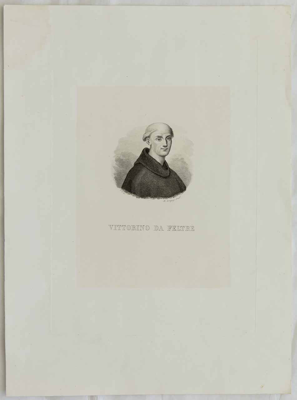 Ritratto del beato Bernardino Tomitano da Feltre (stampa smarginata) di Ehpraim, Conquy - ambito francese (secondo quarto sec. XVIII)