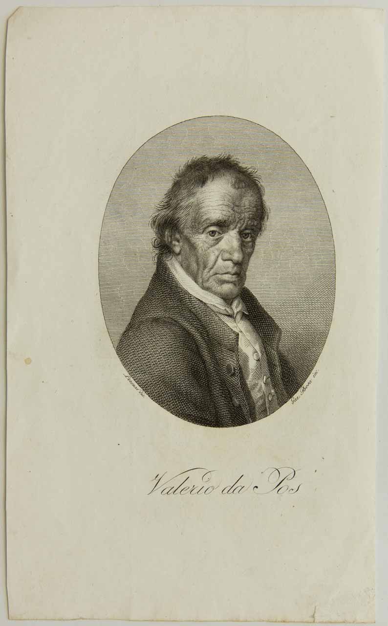 Ritratto di Valerio da Pos (stampa smarginata) di Lorenzi, Bosa, Gaetano, Bettio, Giuseppe - ambito veneto (sec. XIX)