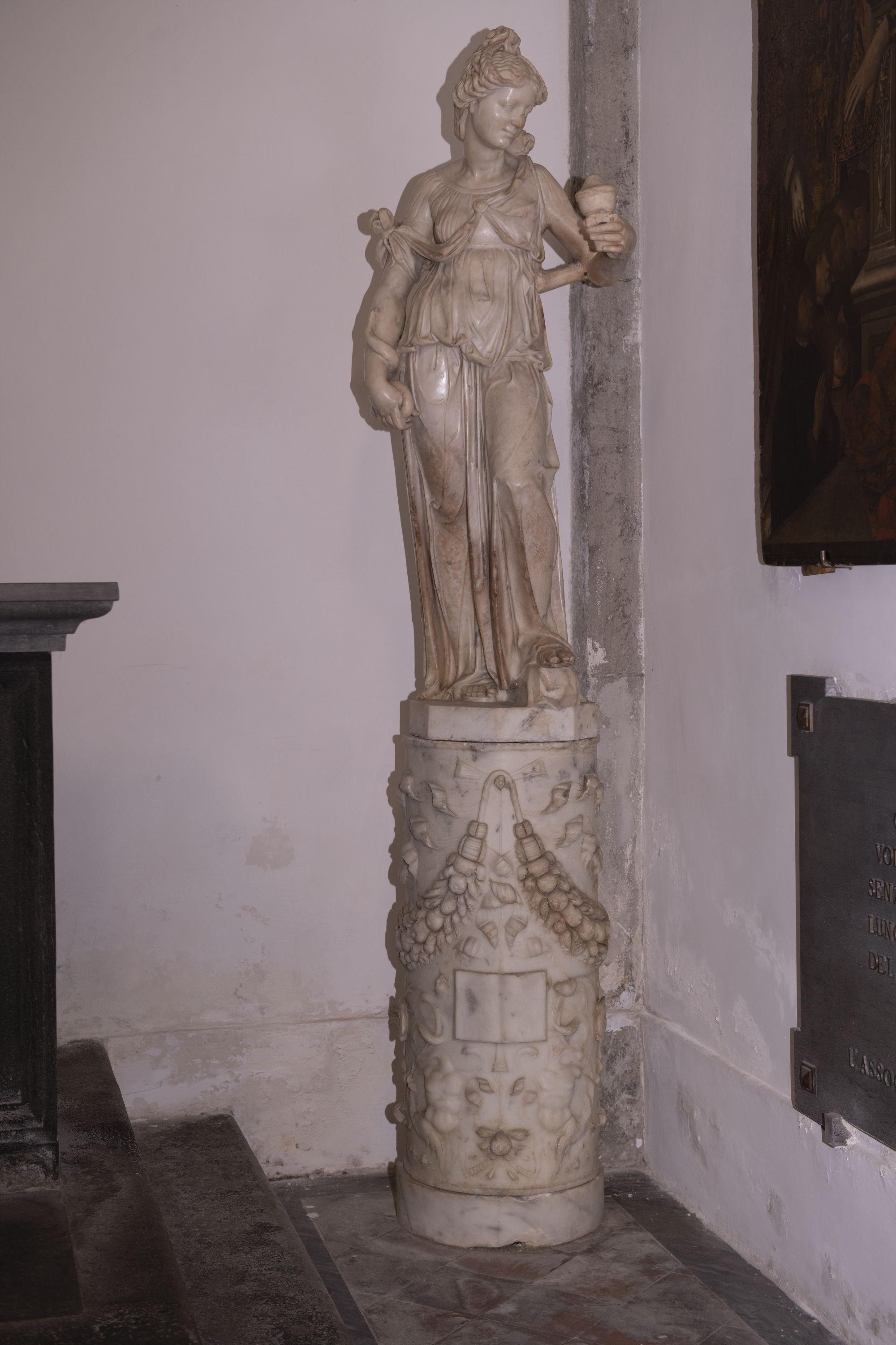 allegoria della Prudenza (statua, elemento d'insieme) di Santacroce Girolamo (cerchia) (sec. XIX)