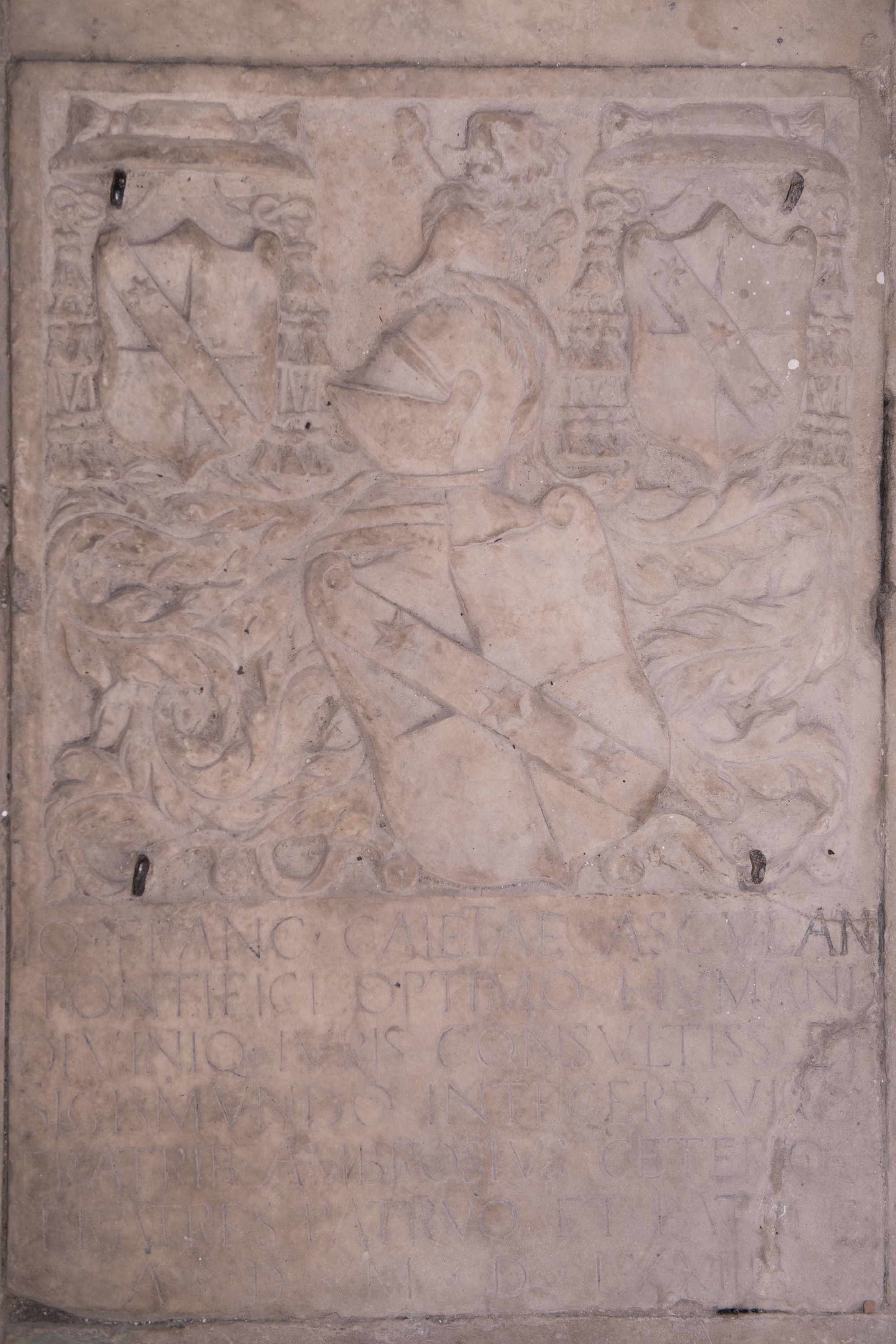 lastra tombale - bottega napoletana (sec. XVI)