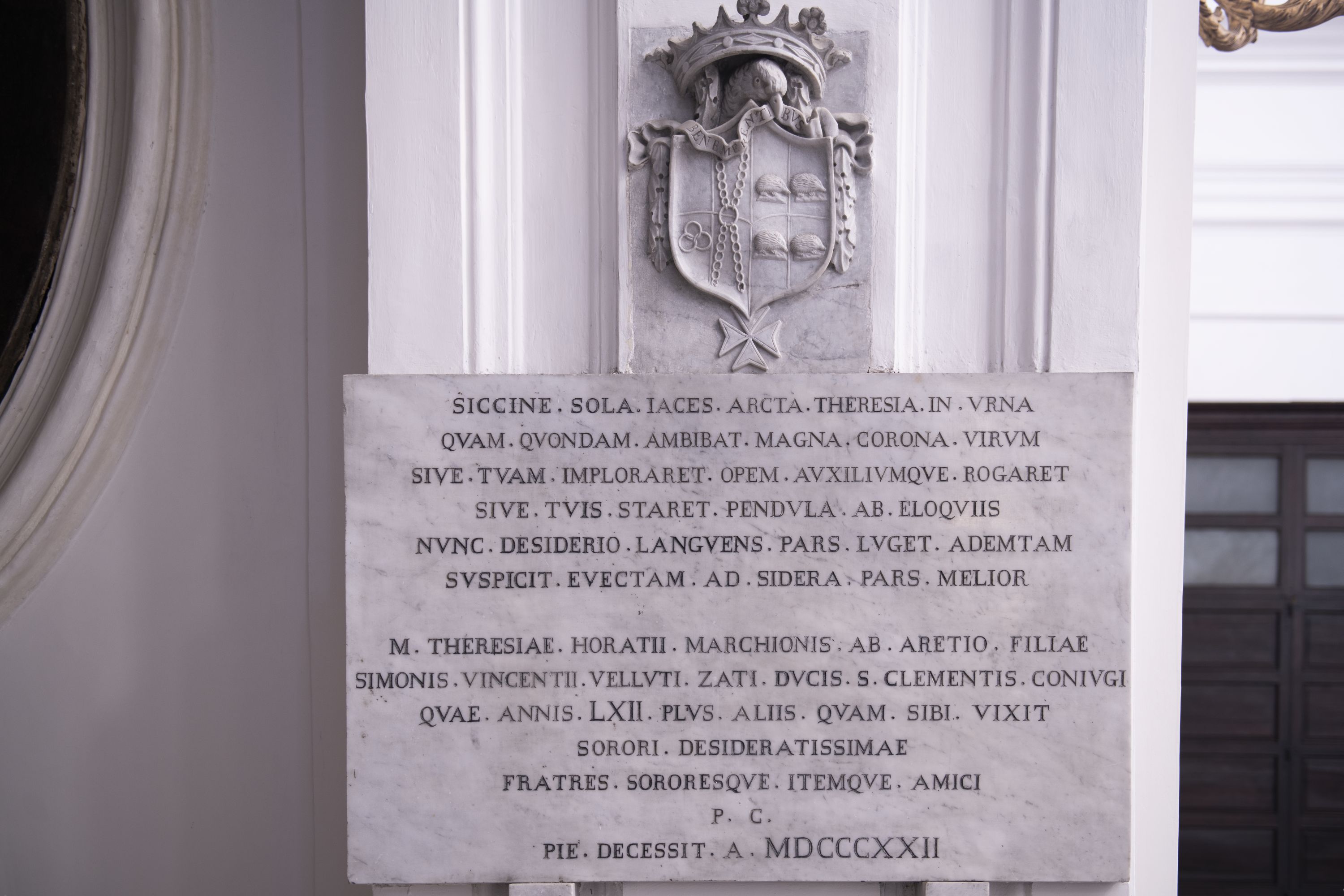 lapide commemorativa - bottega napoletana (sec. XIX)