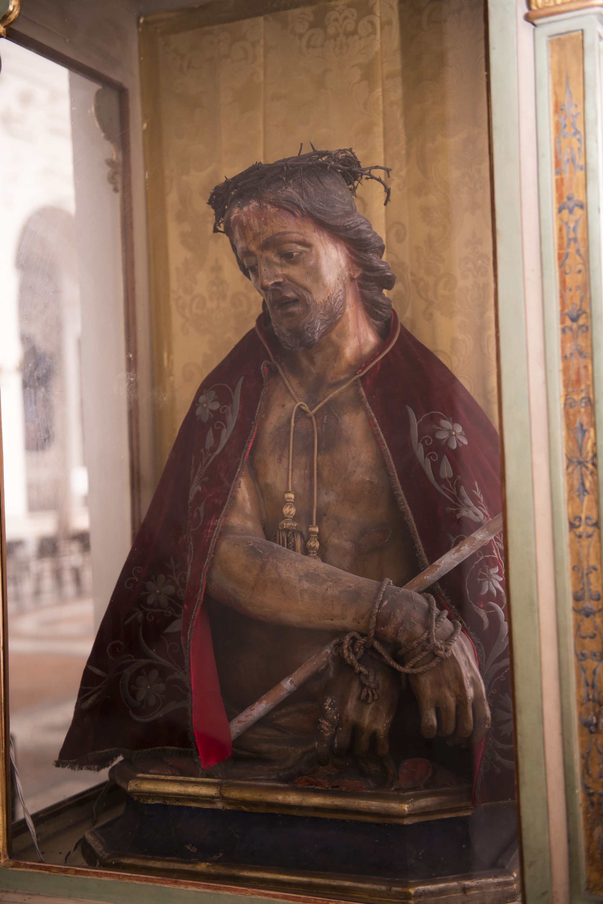 Ecce Homo (busto, elemento d'insieme) - bottega napoletana (metà sec. XVIII)