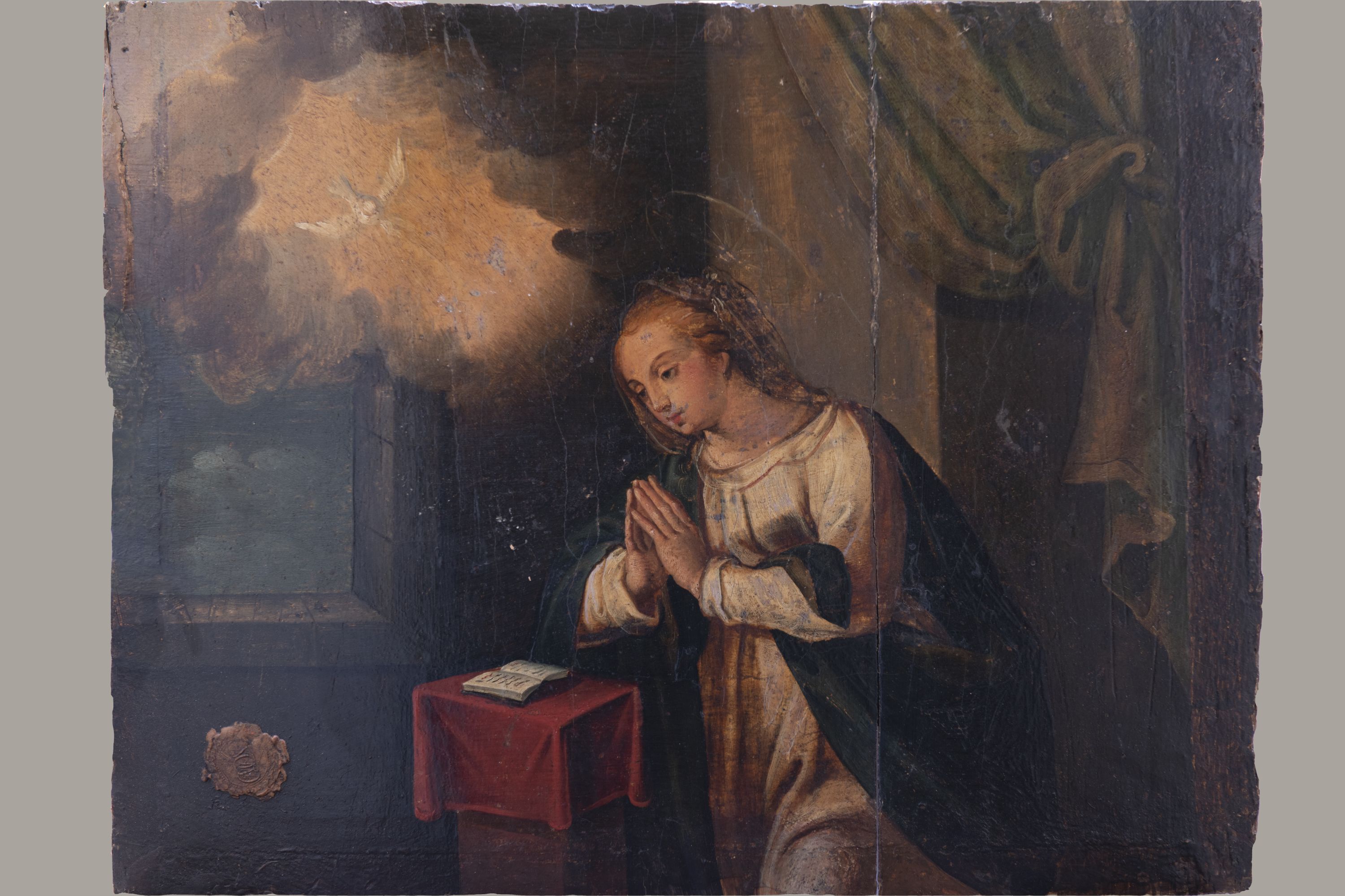 Madonna annunciata (dipinto) - ambito napoletano (seconda metà sec. XVI)