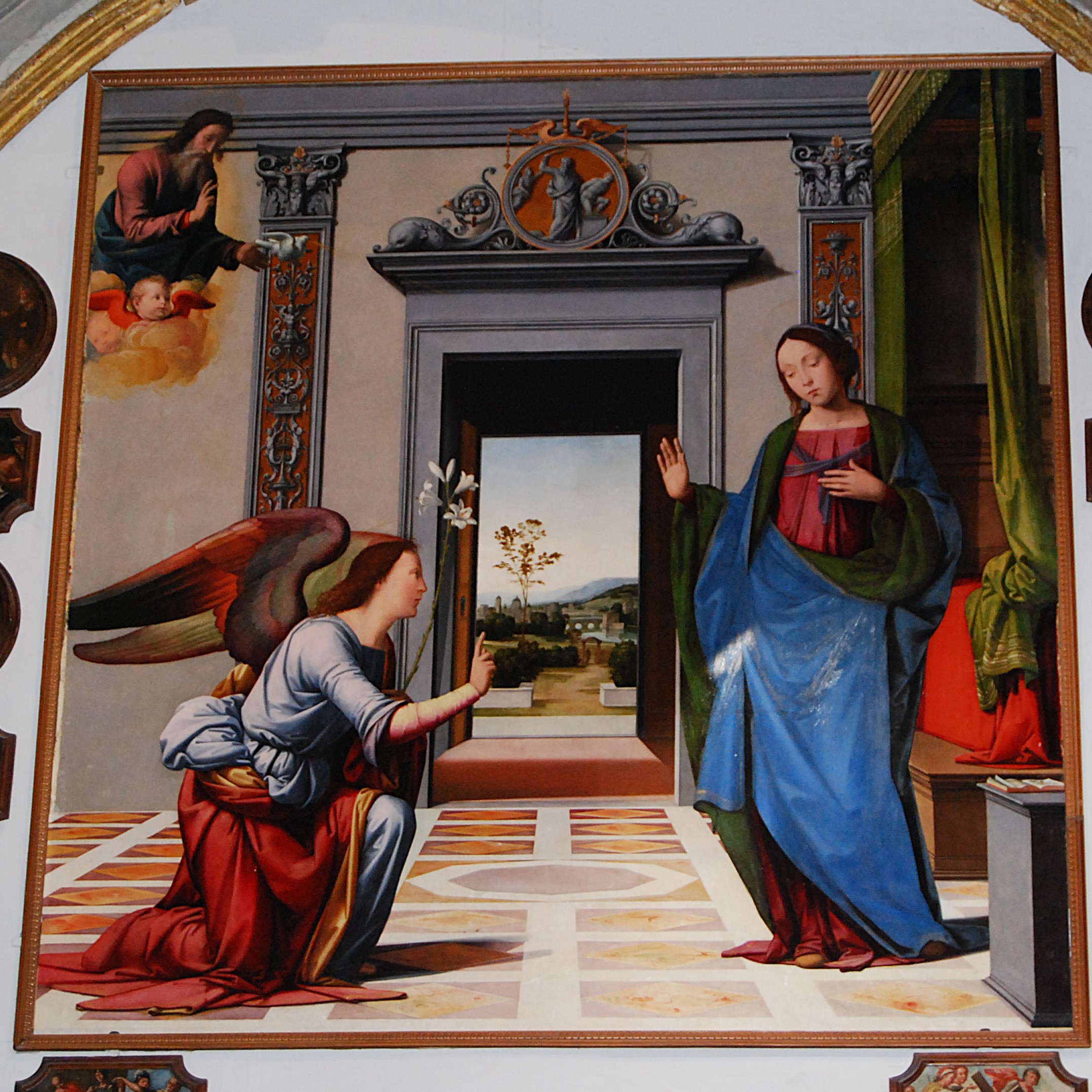 Annunciazione (dipinto) di Bartolomeo della Porta detto Fra' Bartolomeo (XV)