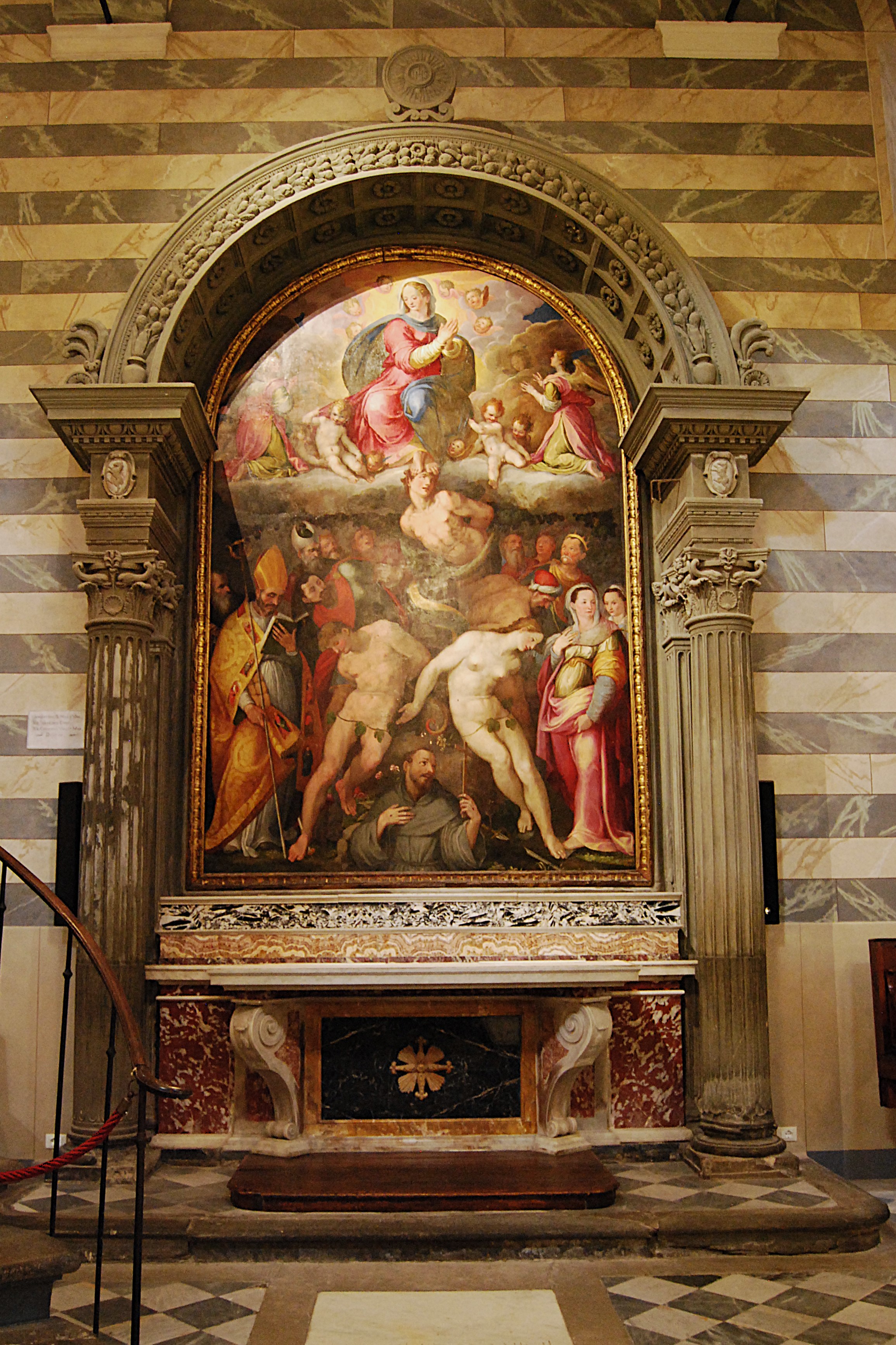altare della Santissima Concezione o San Francesco, altare (altare) - bottega italiana (XV-XVI)