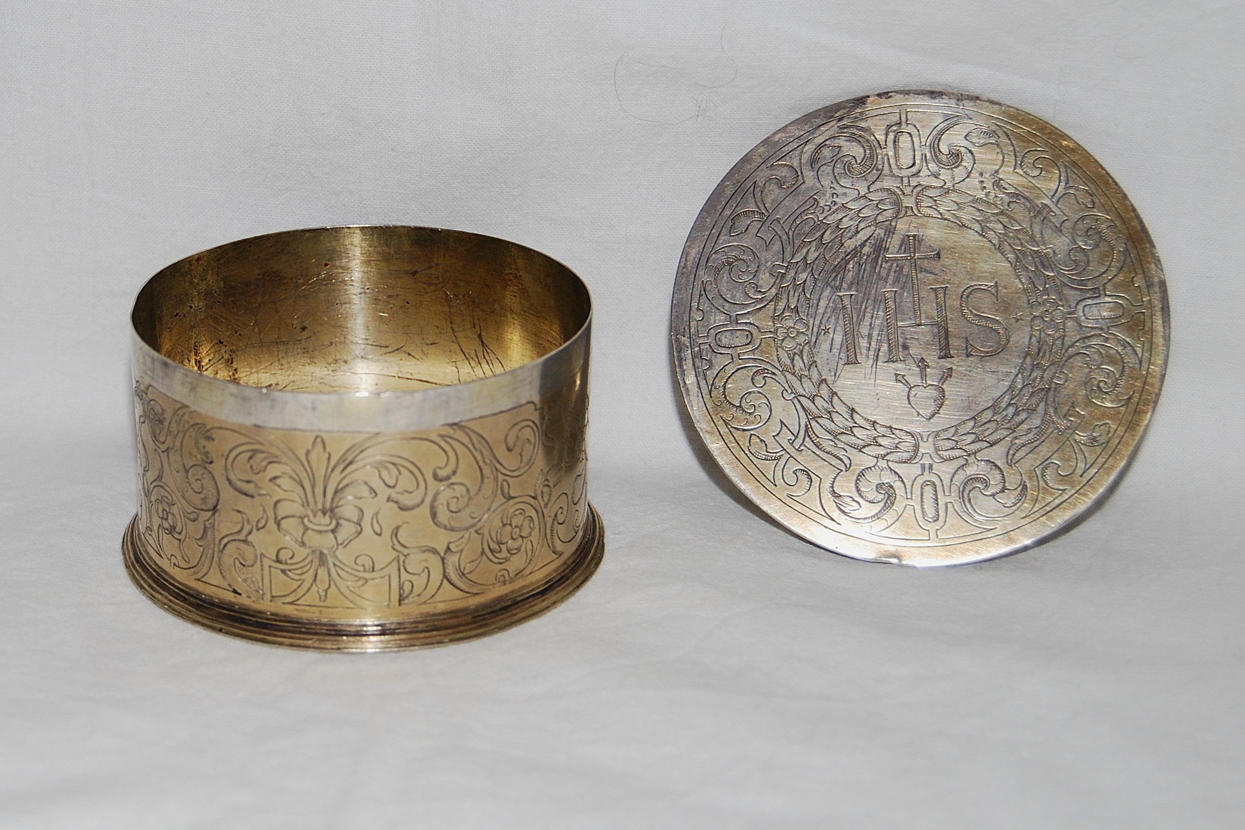 scatola per ostie - bottega italiana (XIX)