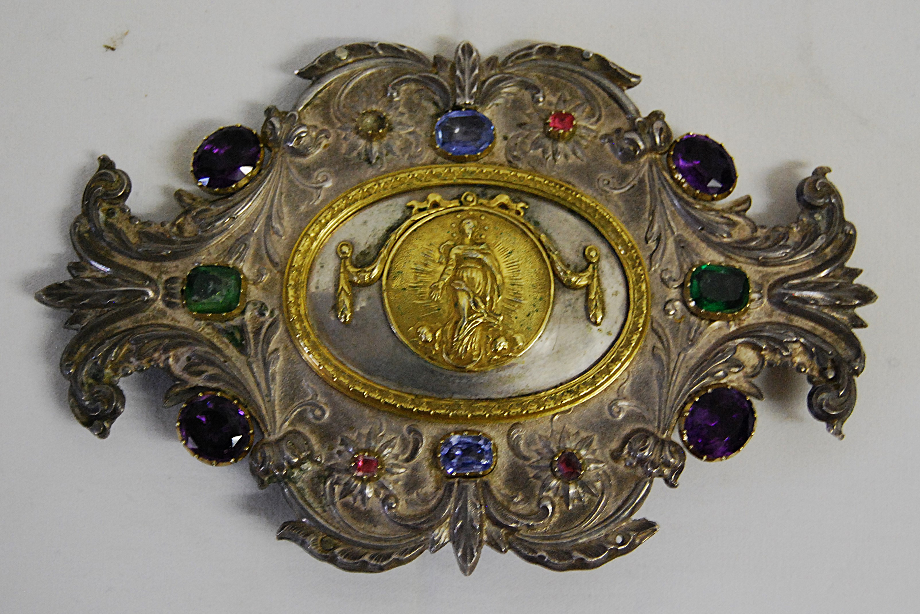 fermaglio di piviale - bottega italiana (prima metà XIX)