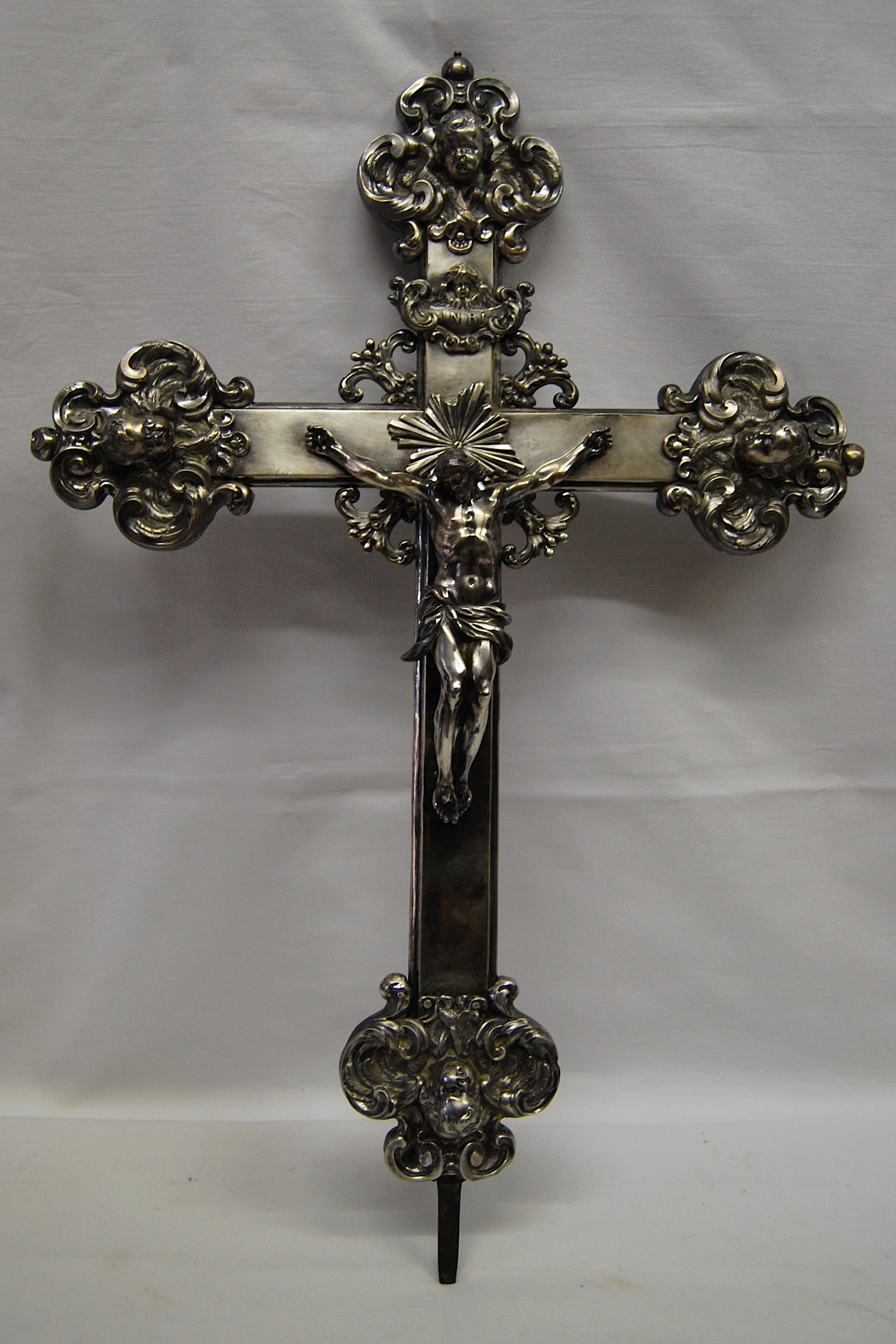 croce processionale - bottega italiana (XVIII)