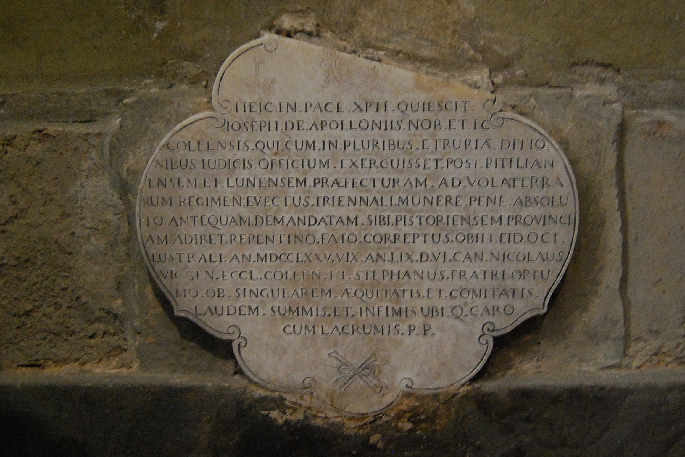 lapide - bottega volterrana (XVIII)