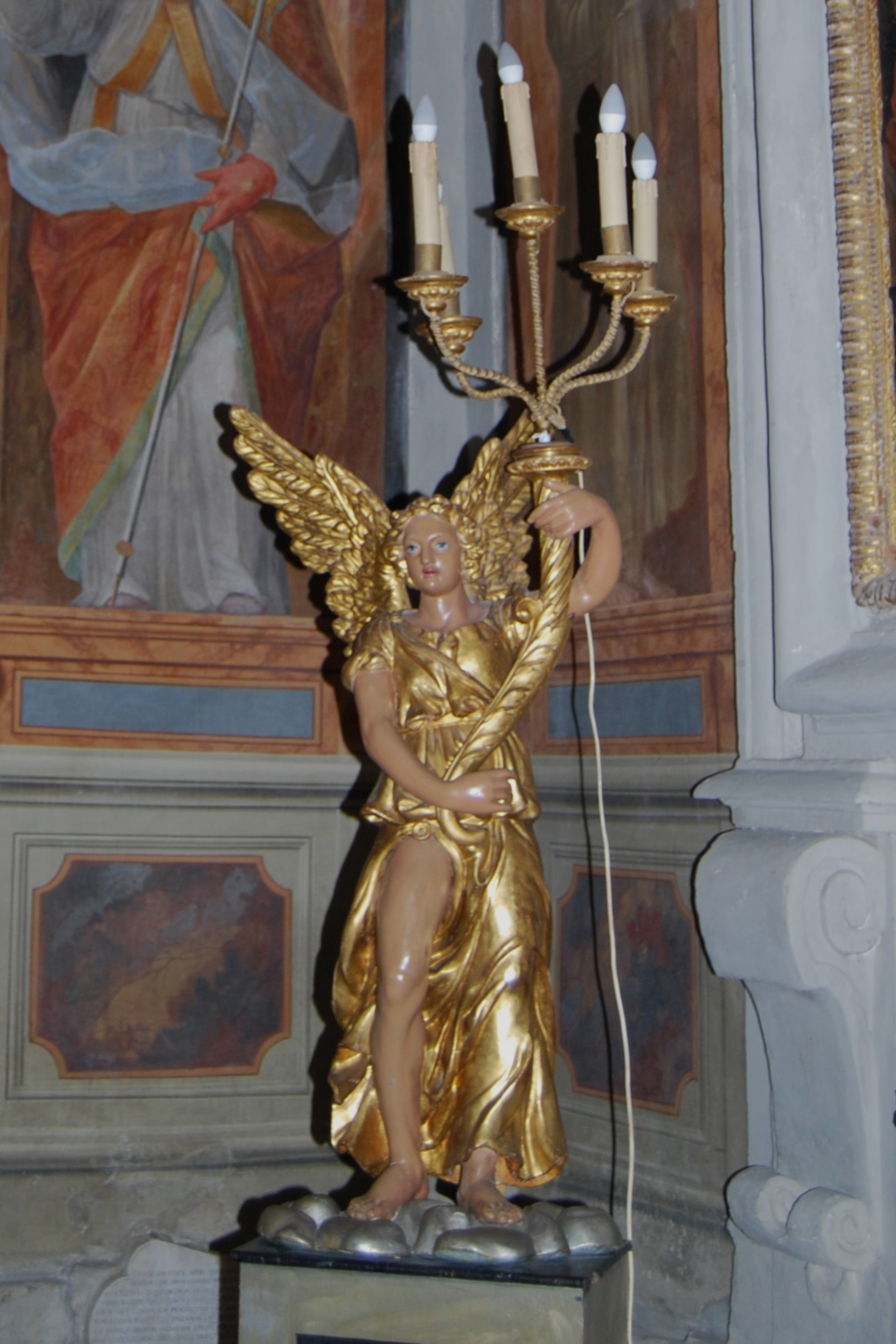 angelo (statua, serie) - bottega italiana (XVIII)