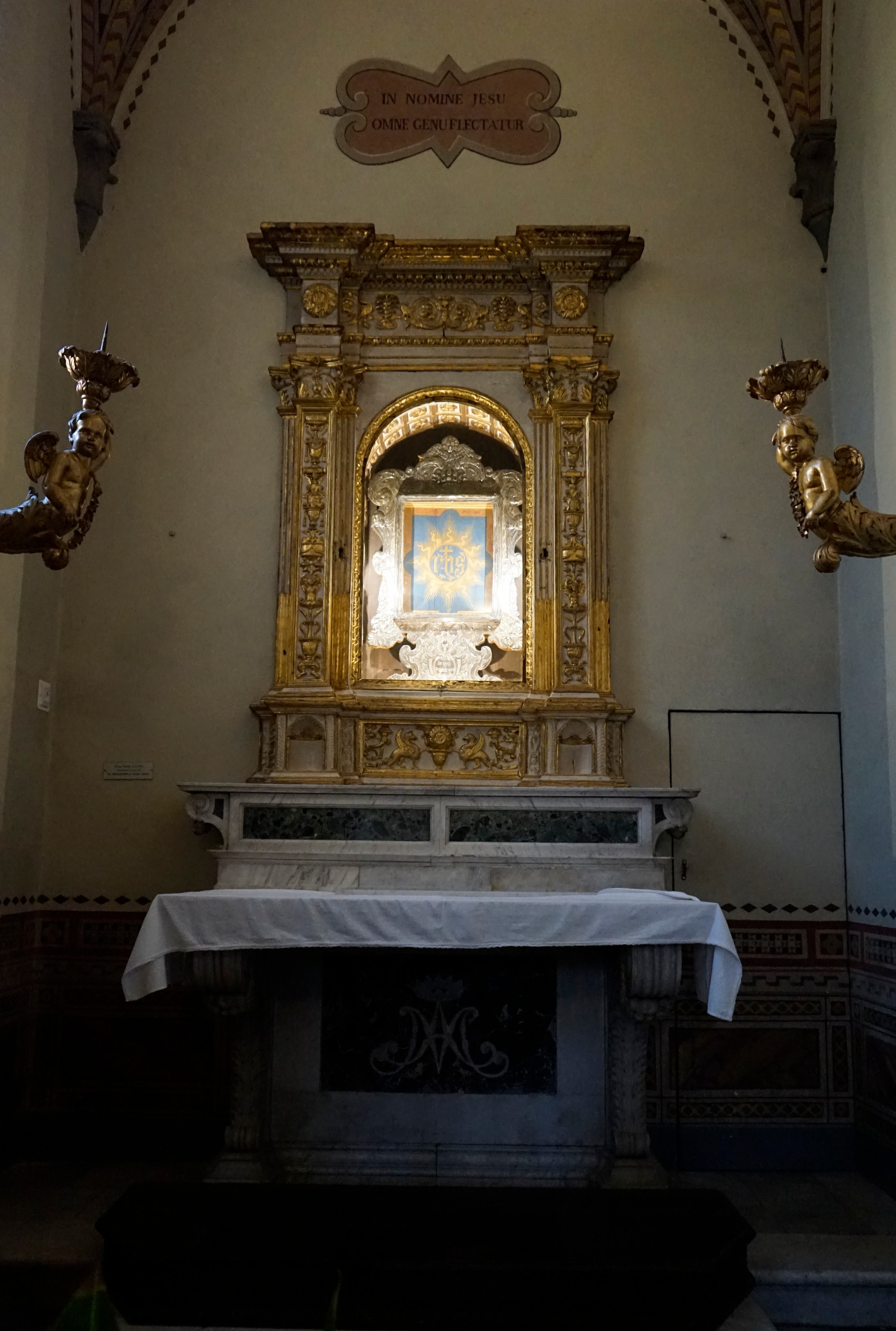 cornice architettonica - bottega senese (sec. XVI)