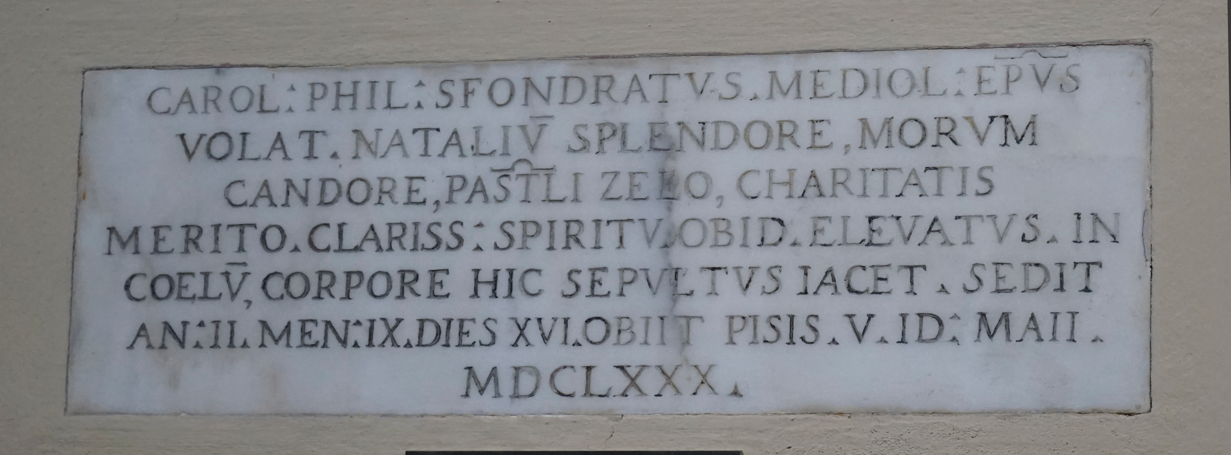 lapide - bottega volterrana (sec. XVII)