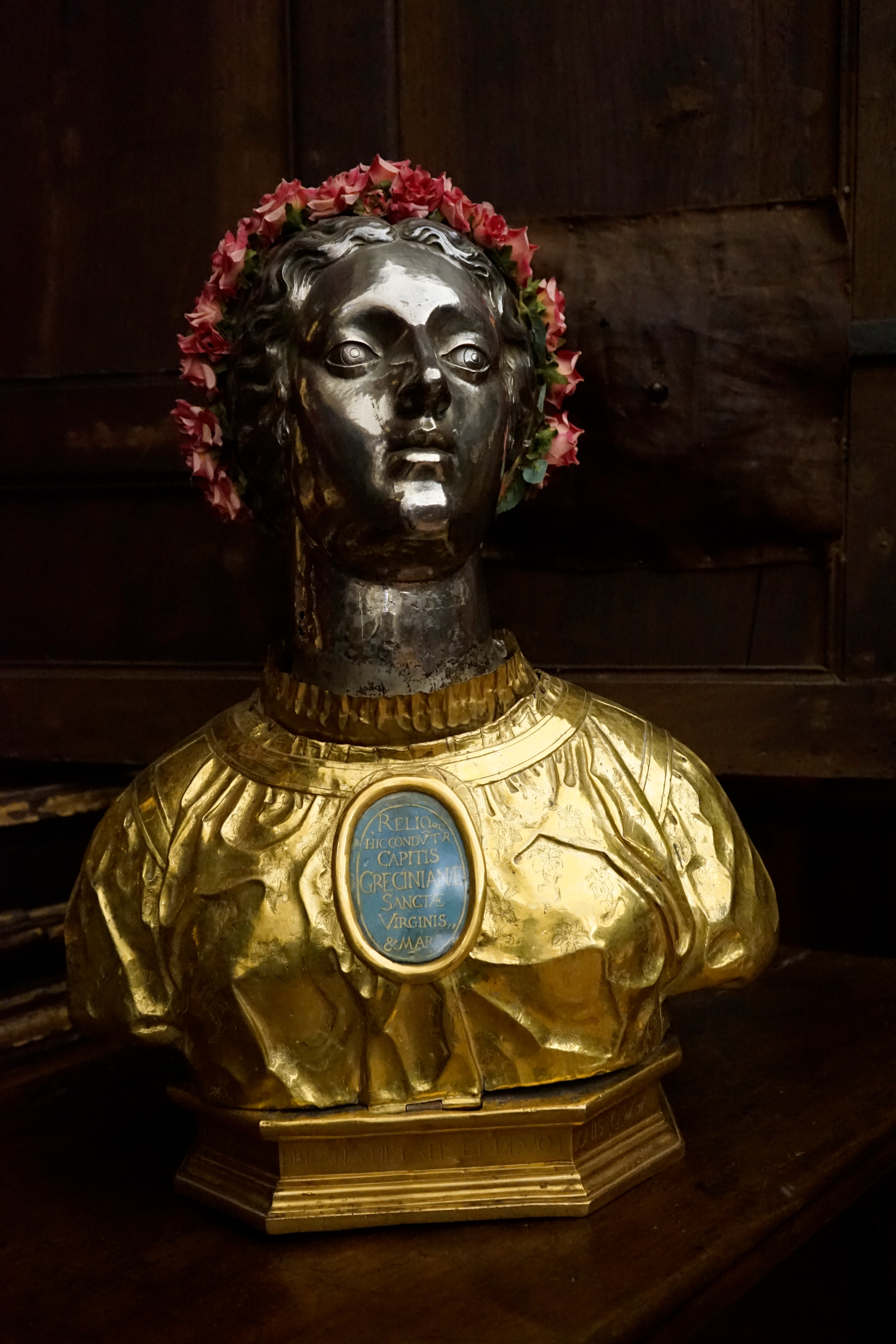 Santa Greciniana (reliquiario - a busto) - bottega fiorentina (sec. XVII)