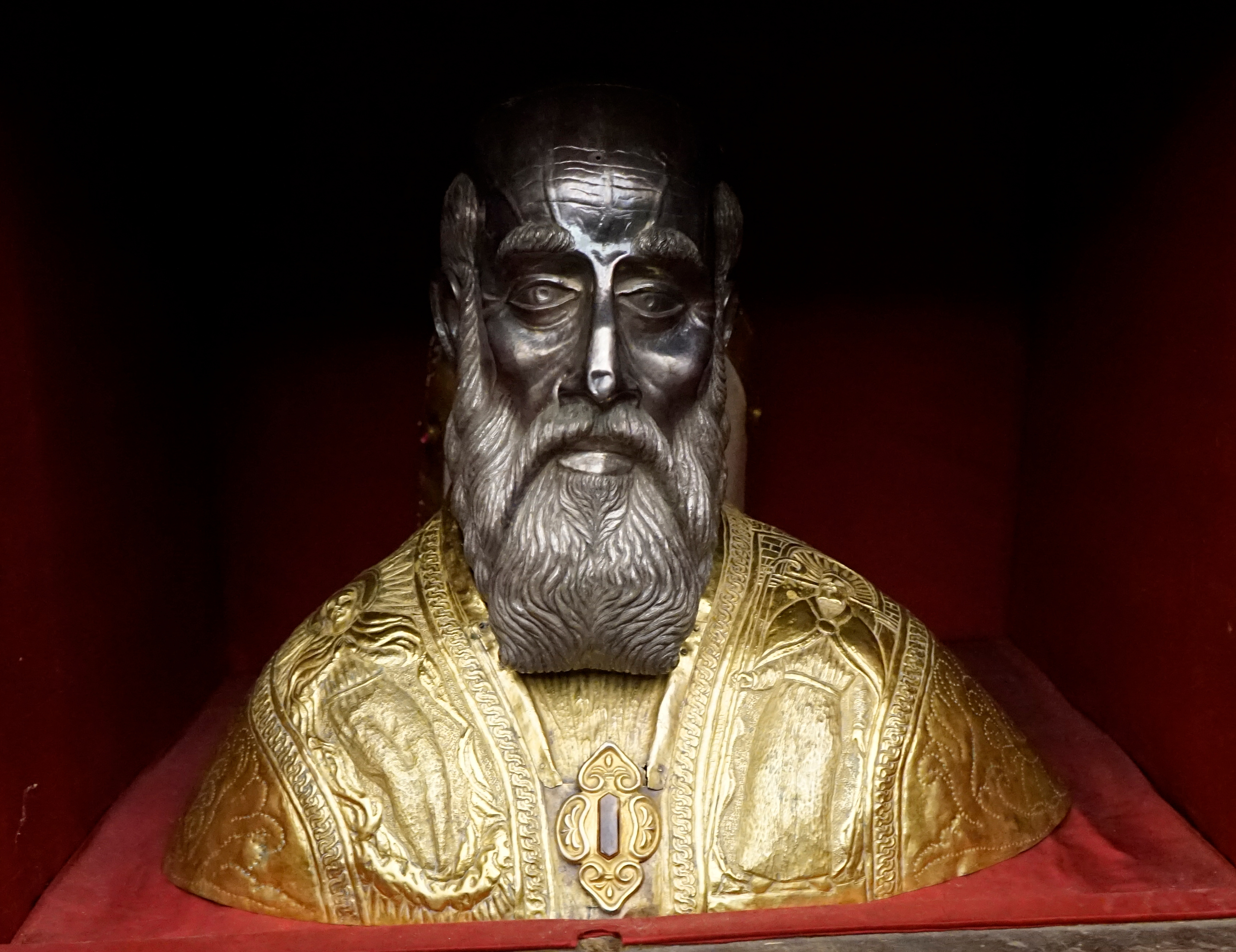 Sant'Ugo, Sant'Ugo (reliquiario - a busto) di Falteri Agnolo di Pietro (sec. XVII)