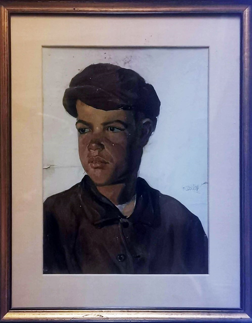 Pastorello, ritratto di fanciullo (dipinto, opera isolata) di Floris Carmelo (secondo quarto XX)