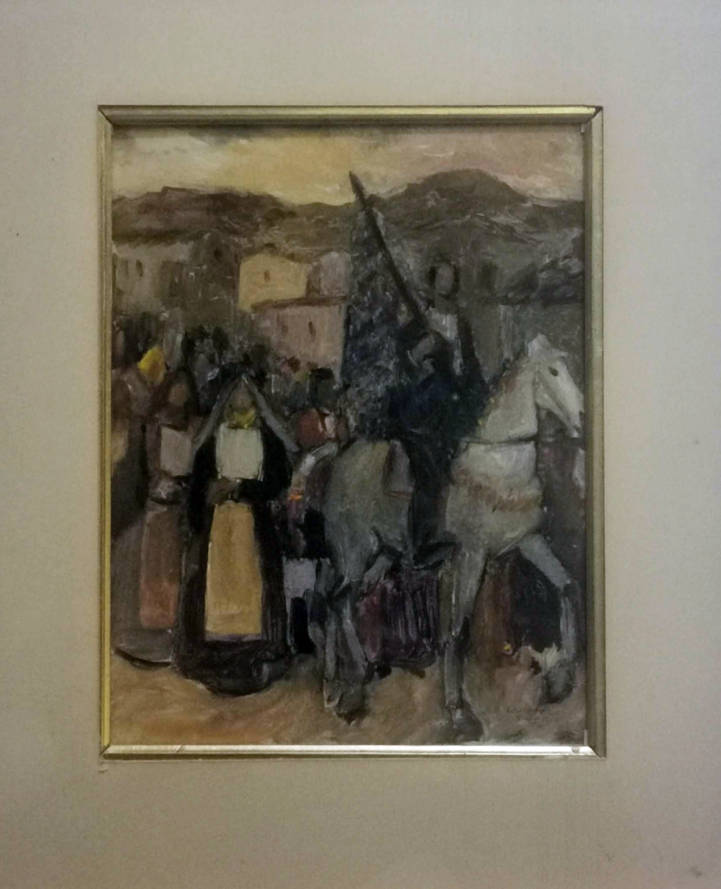 Processione di sagra, processione religiosa (stampa) di Floris Carmelo, Floris Carmelo, Floris Carmelo (secondo quarto XX)