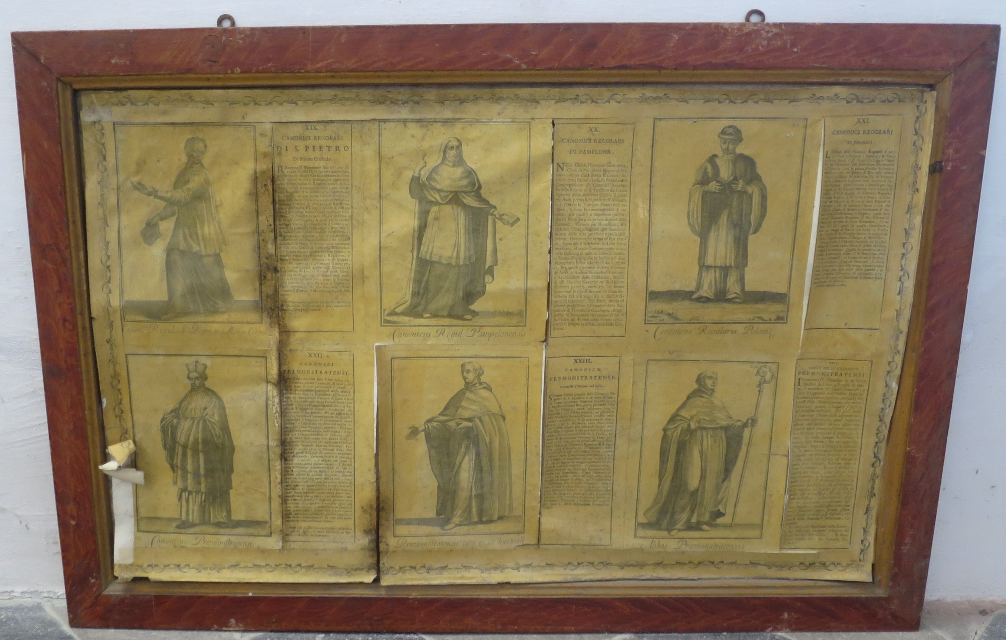 Ordini religiosi della chiesa militante, Canonici Regolari di S. Pietro, Pamplona, Polonia; Canonici Premonstratensi; Abate delli Canonici Premonstratensi (montaggio di stampe, serie) di Bonanni Filippo (primo quarto XVIII)