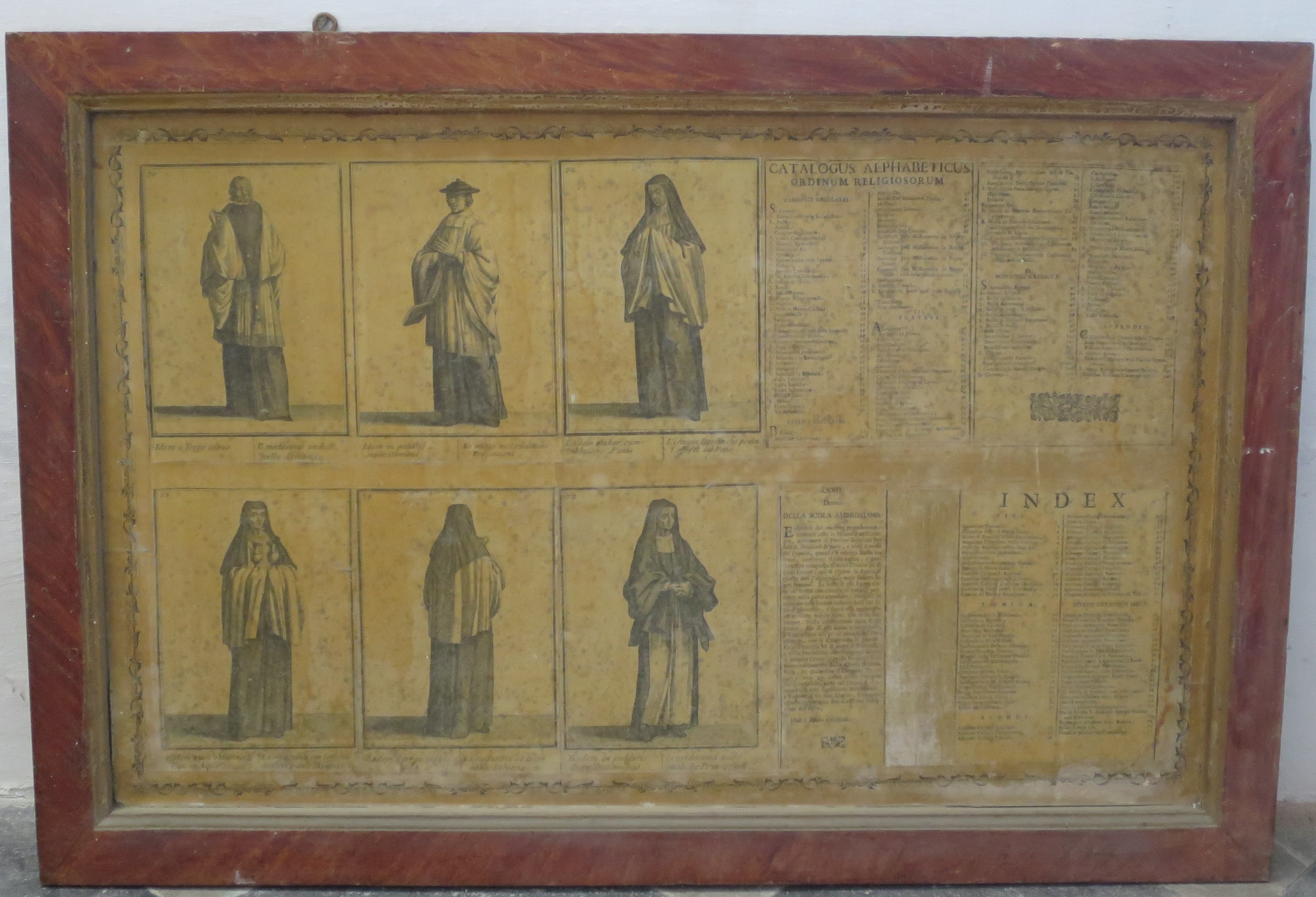 Ordini religiosi della chiesa militante, Donne della Scuola Ambrosiana (montaggio di stampe, serie) di Bonanni Filippo (primo quarto XVIII)
